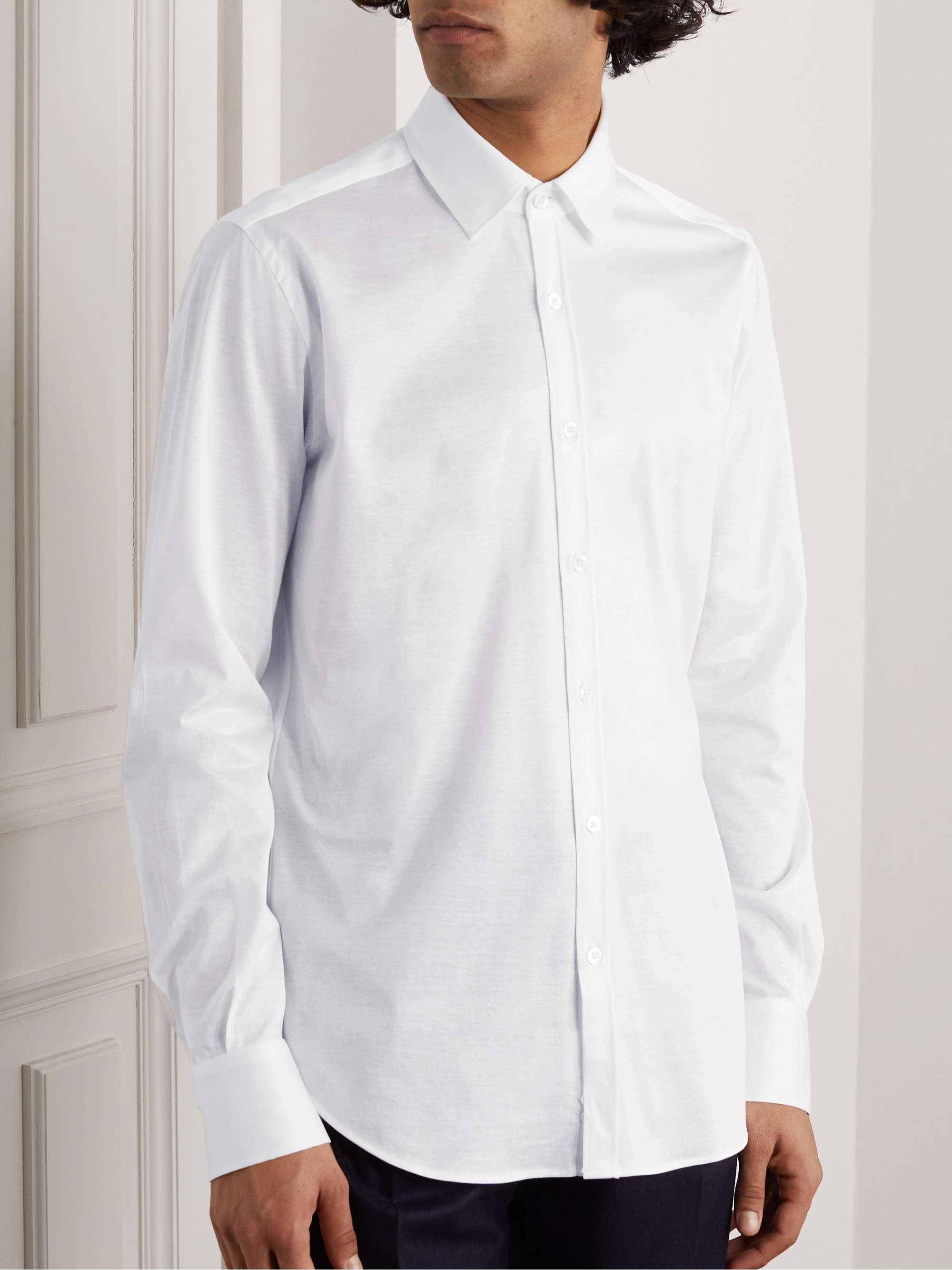 CANALI Cotton-Jersey Shirt