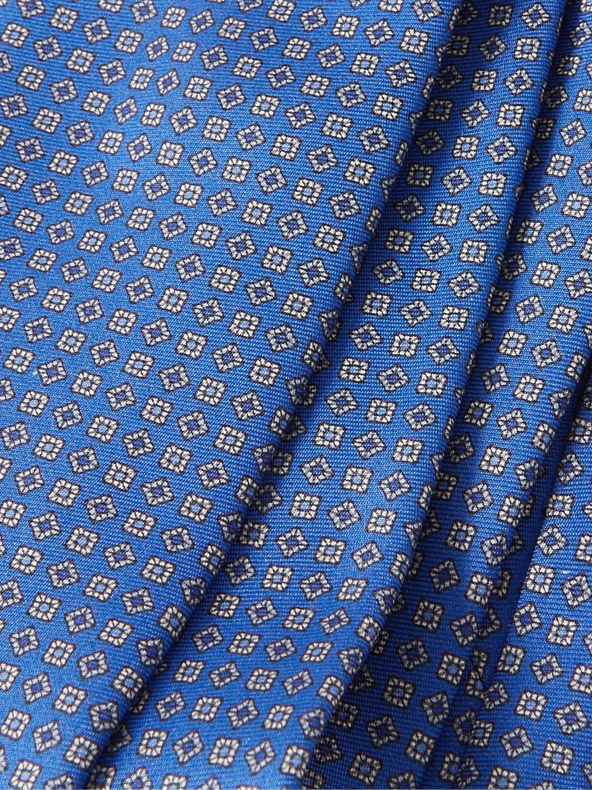 CANALI 7cm Printed Silk Tie