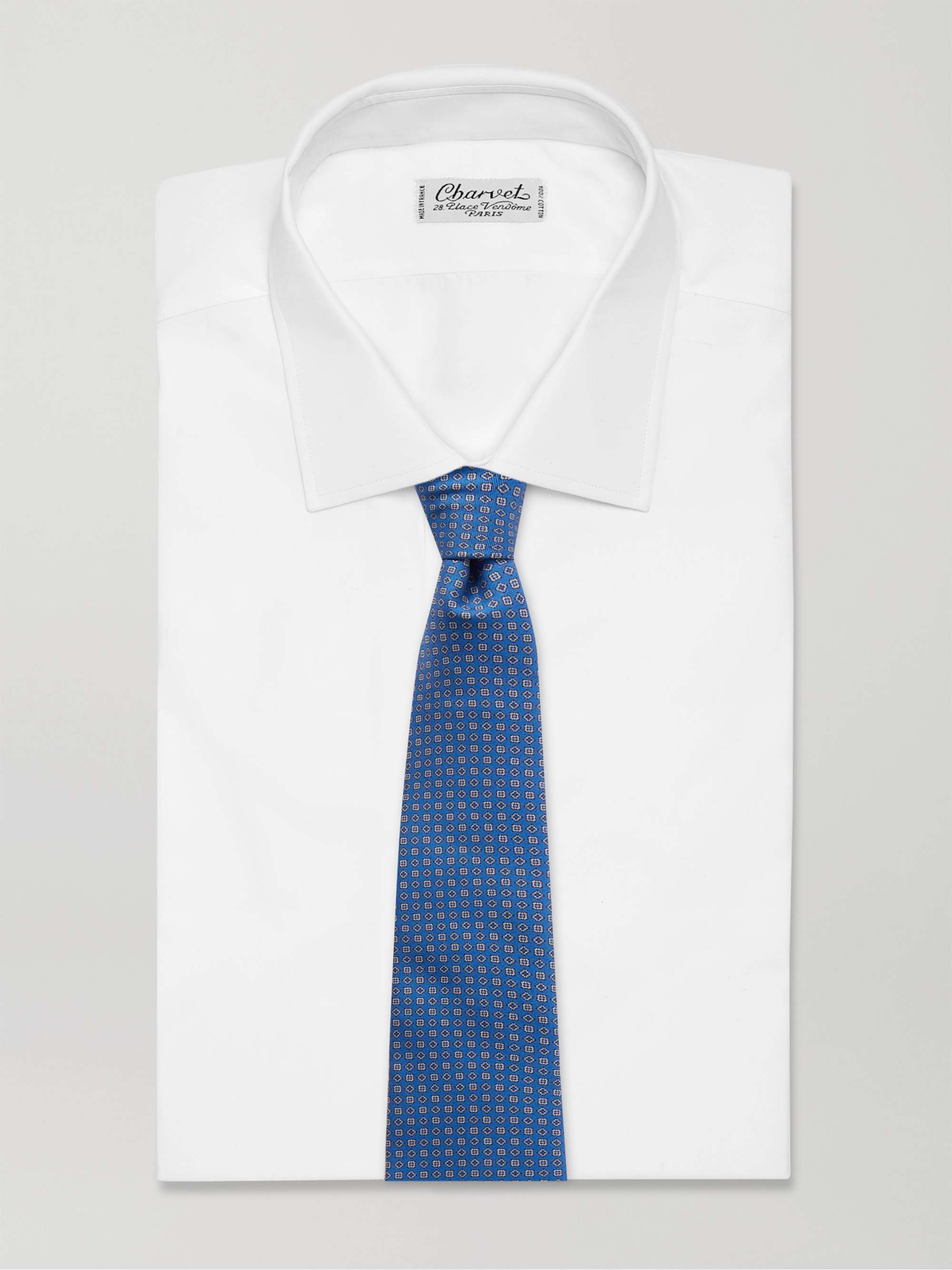 CANALI 7cm Printed Silk Tie