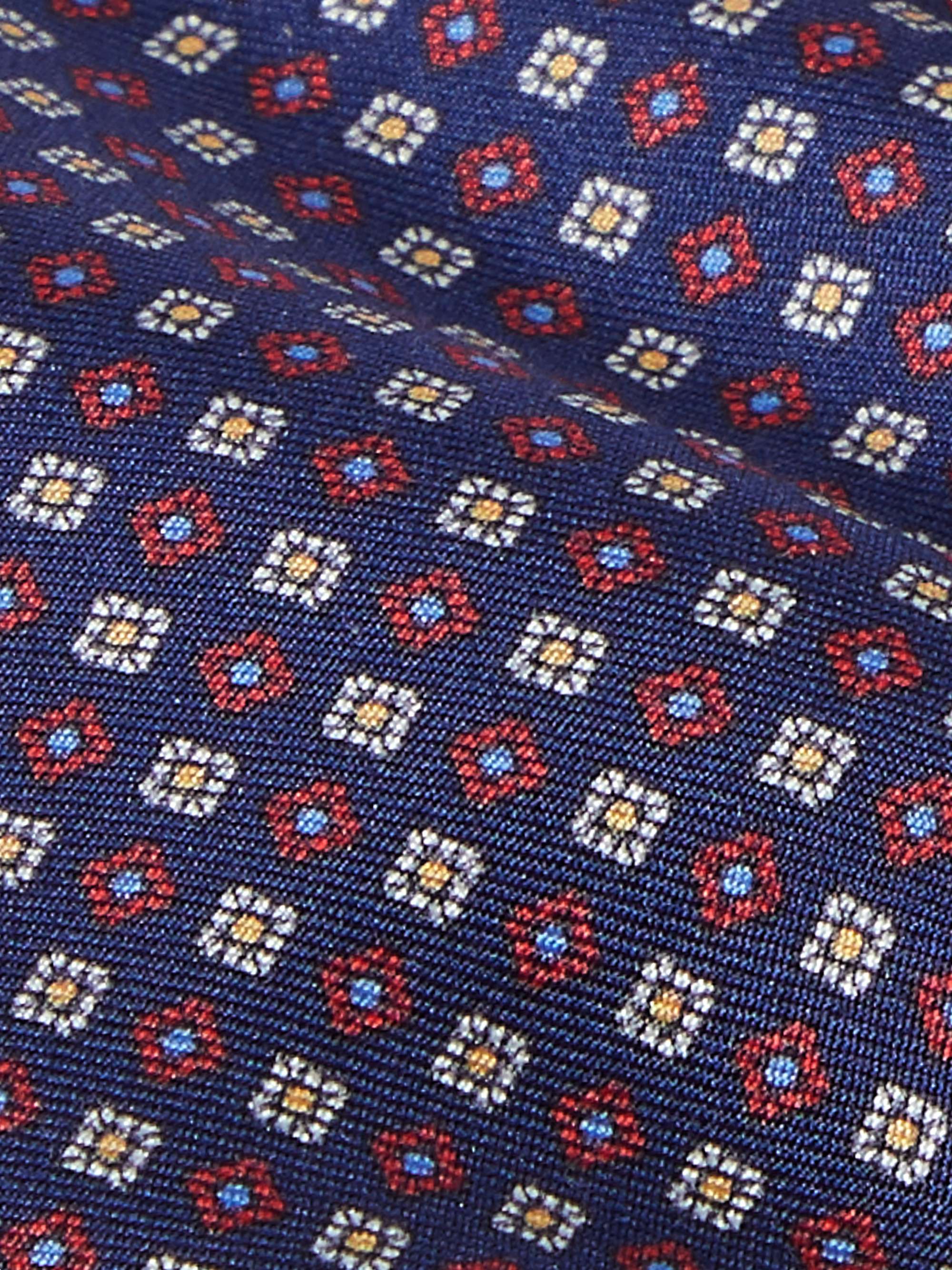 CANALI 7cm Printed Silk Tie
