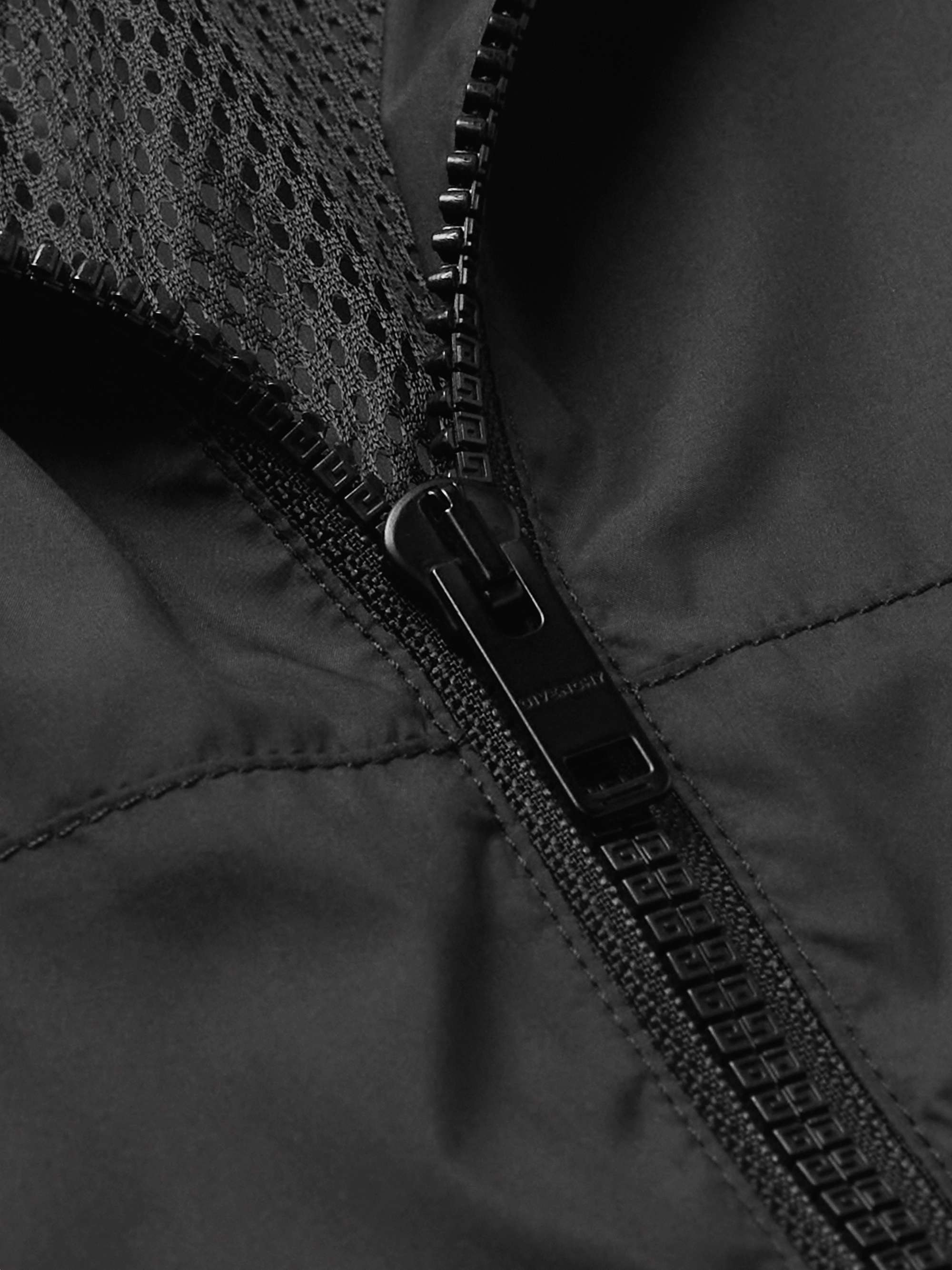 GIVENCHY Logo-Embroidered Shell Hooded Jacket