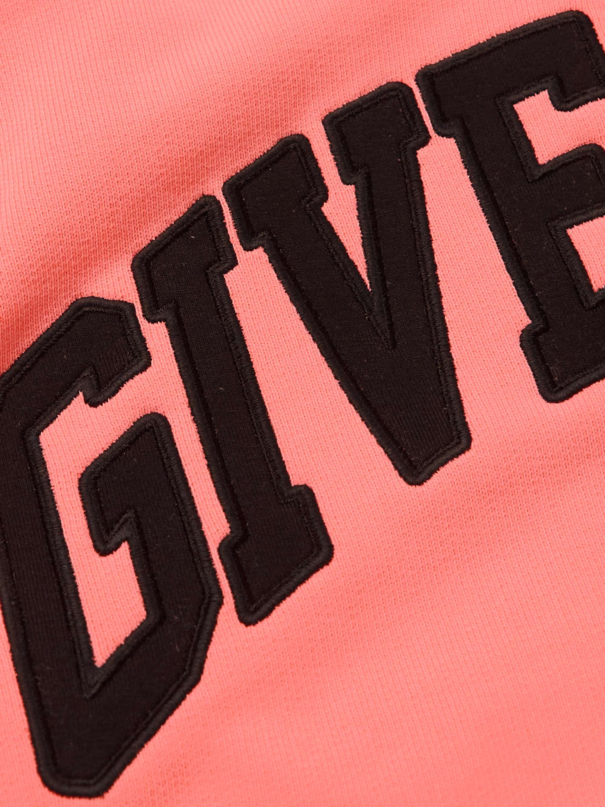 GIVENCHY Logo-Embroidered Cotton-Jersey Zip-Up Hoodie