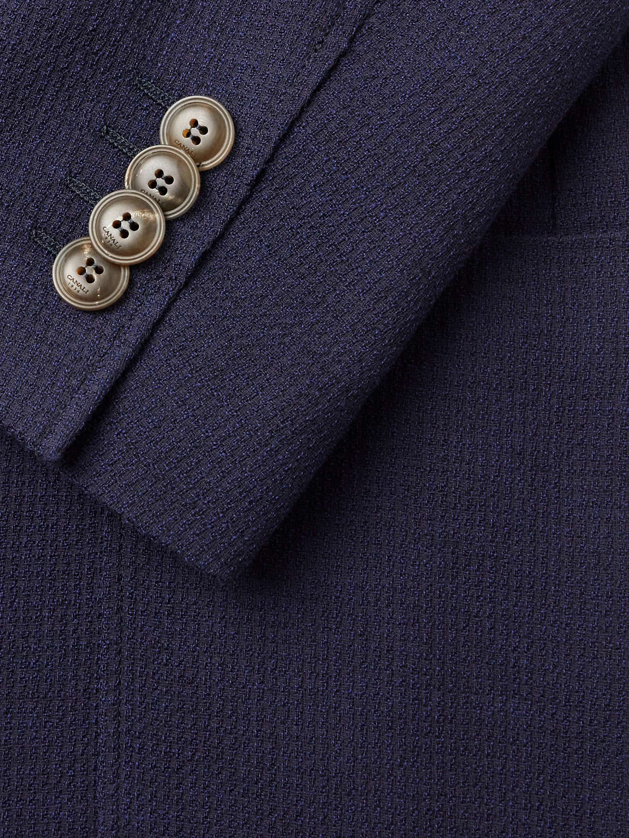 CANALI SlimFit Unstructured WaffleKnit Blazer for Men MR PORTER