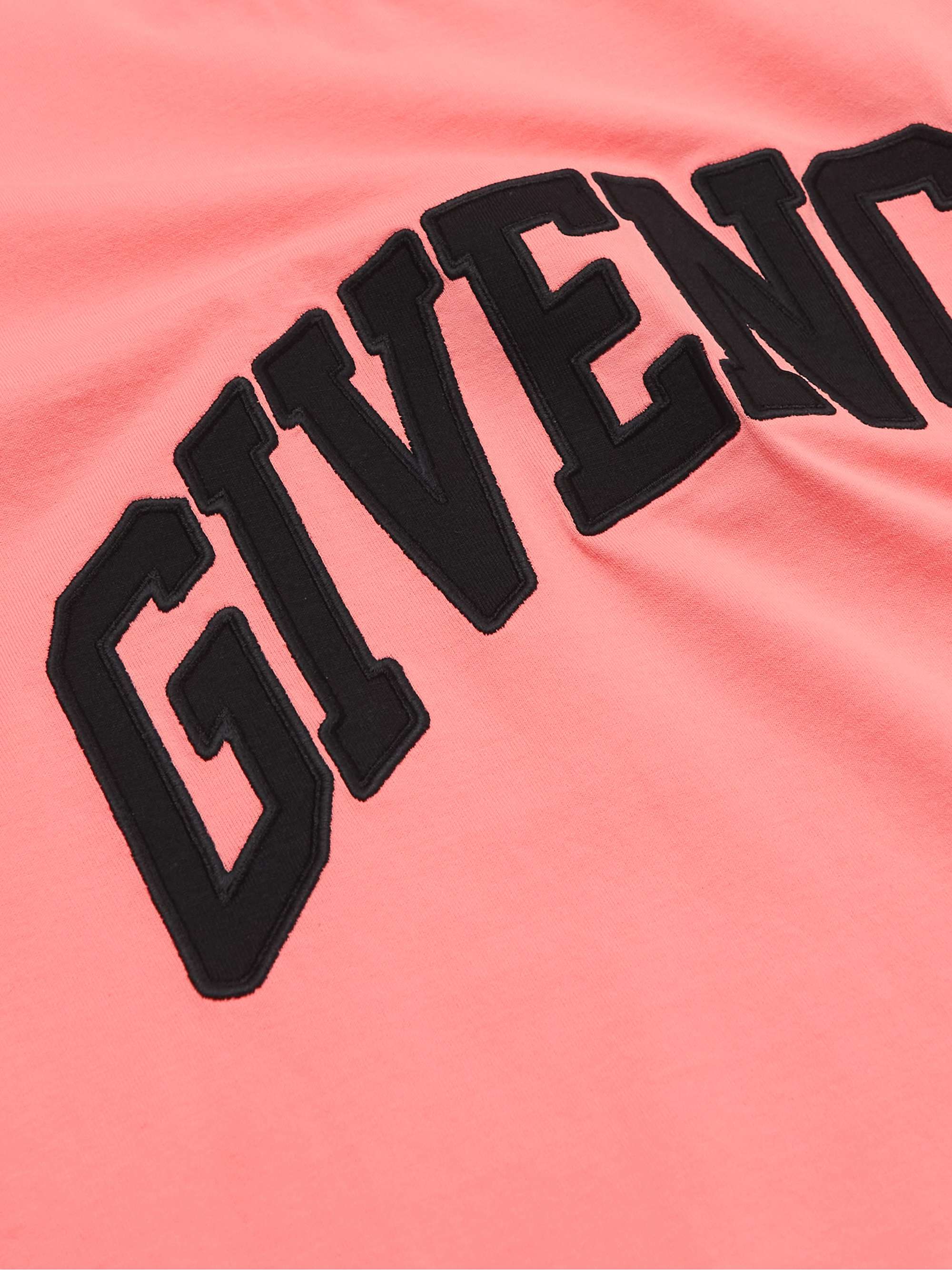 GIVENCHY LogoAppliquéd CottonJersey TShirt for Men MR PORTER