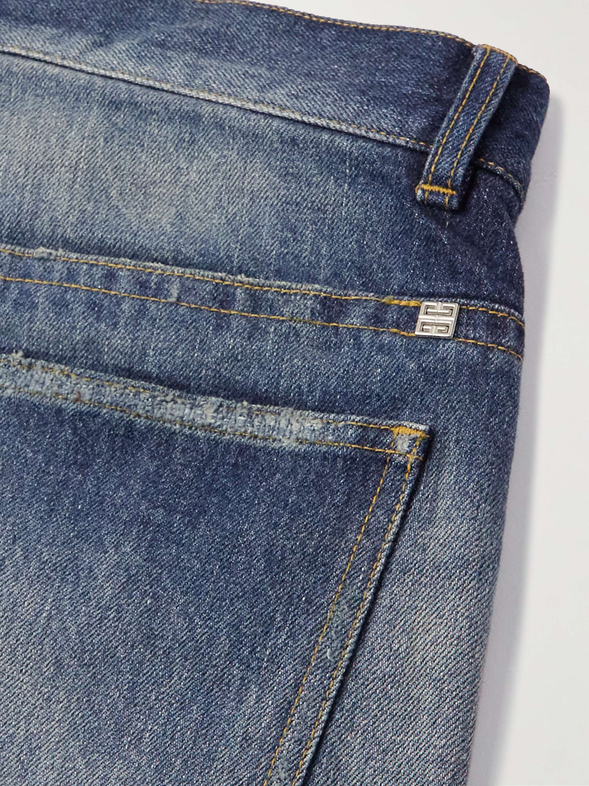 GIVENCHY Straight-Leg Distressed Jeans