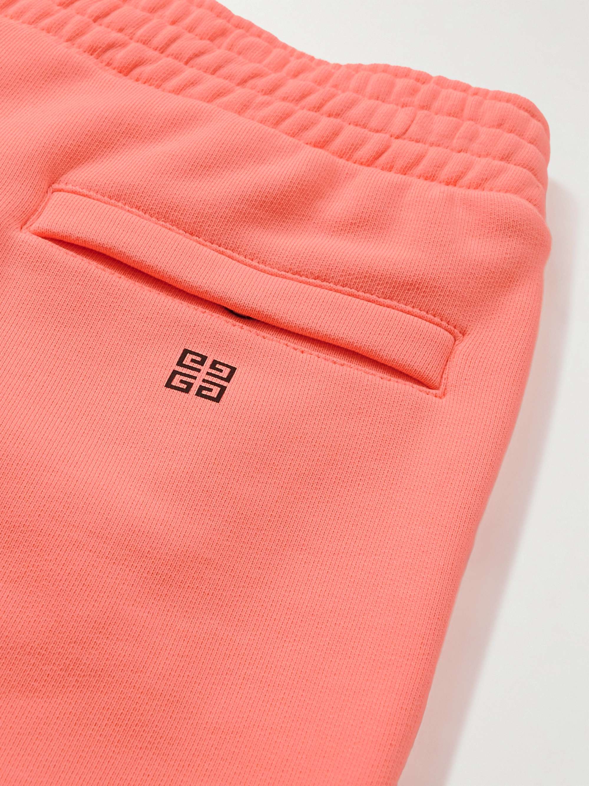 GIVENCHY Tapered Logo-Embroidered Cotton-Jersey Sweatpants