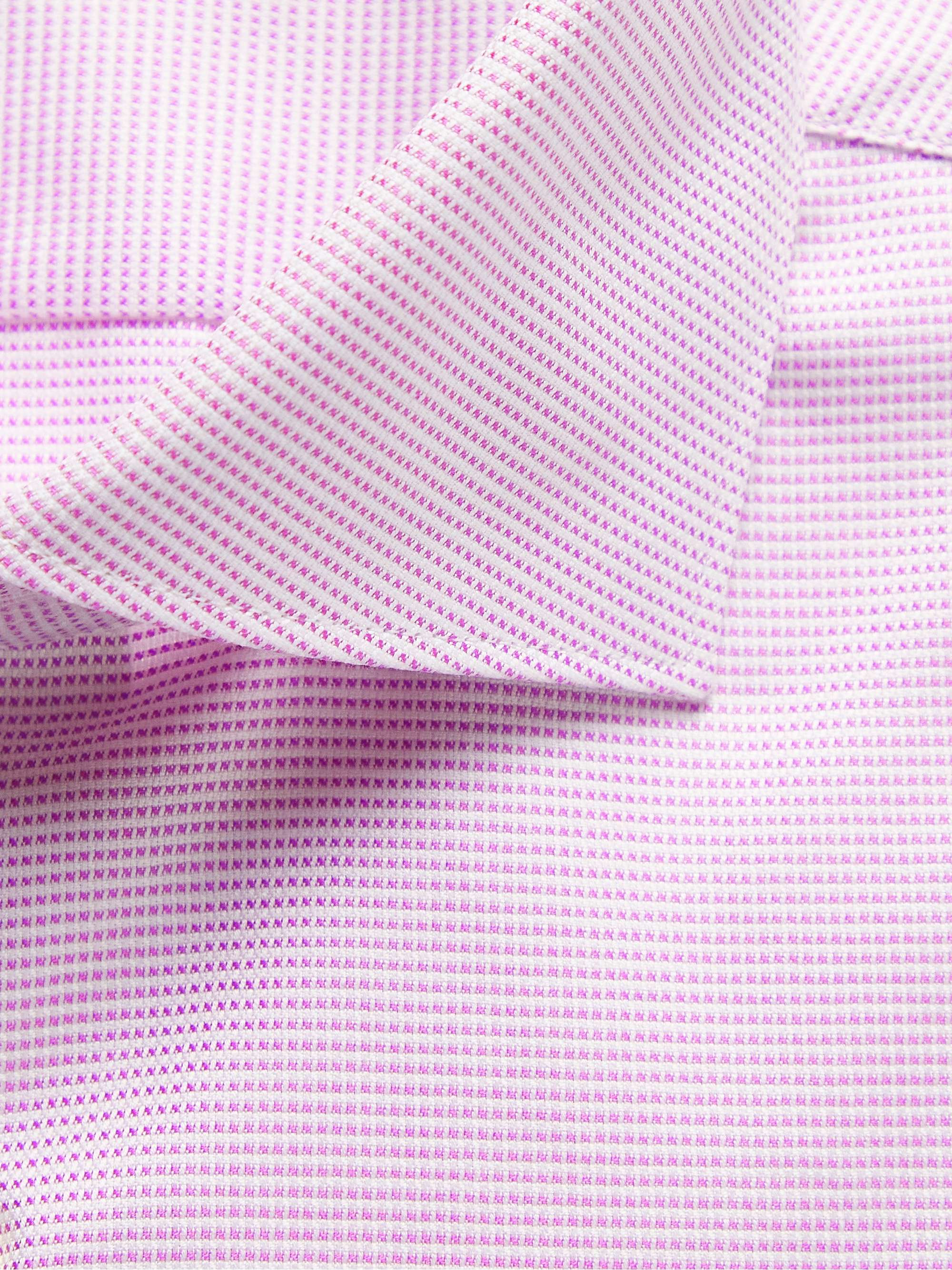 CANALI Slim-Fit Cutaway-Collar Cotton-Jacquard Shirt