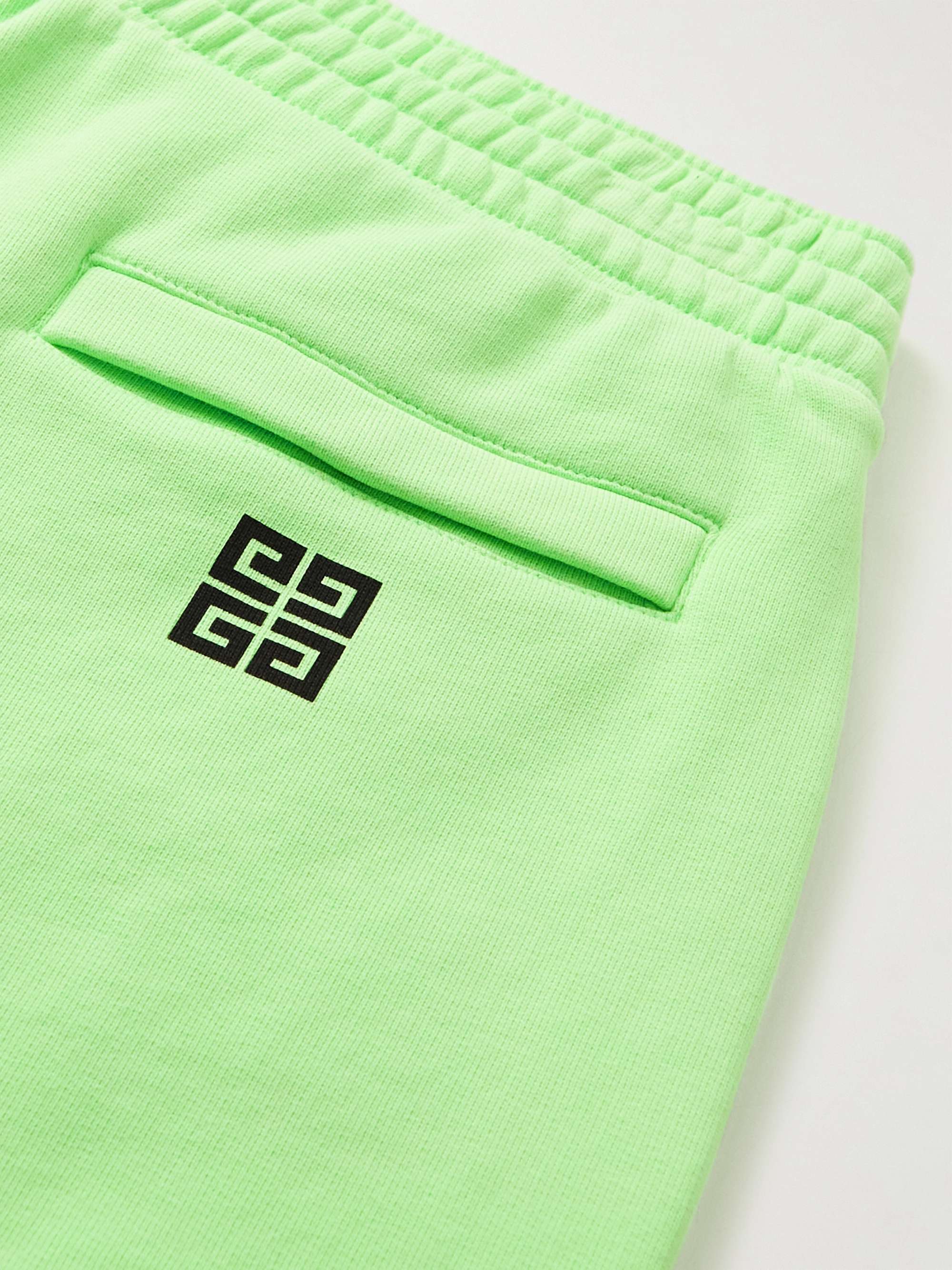 GIVENCHY Wide-Leg Logo-Print Cotton-Jersey Shorts