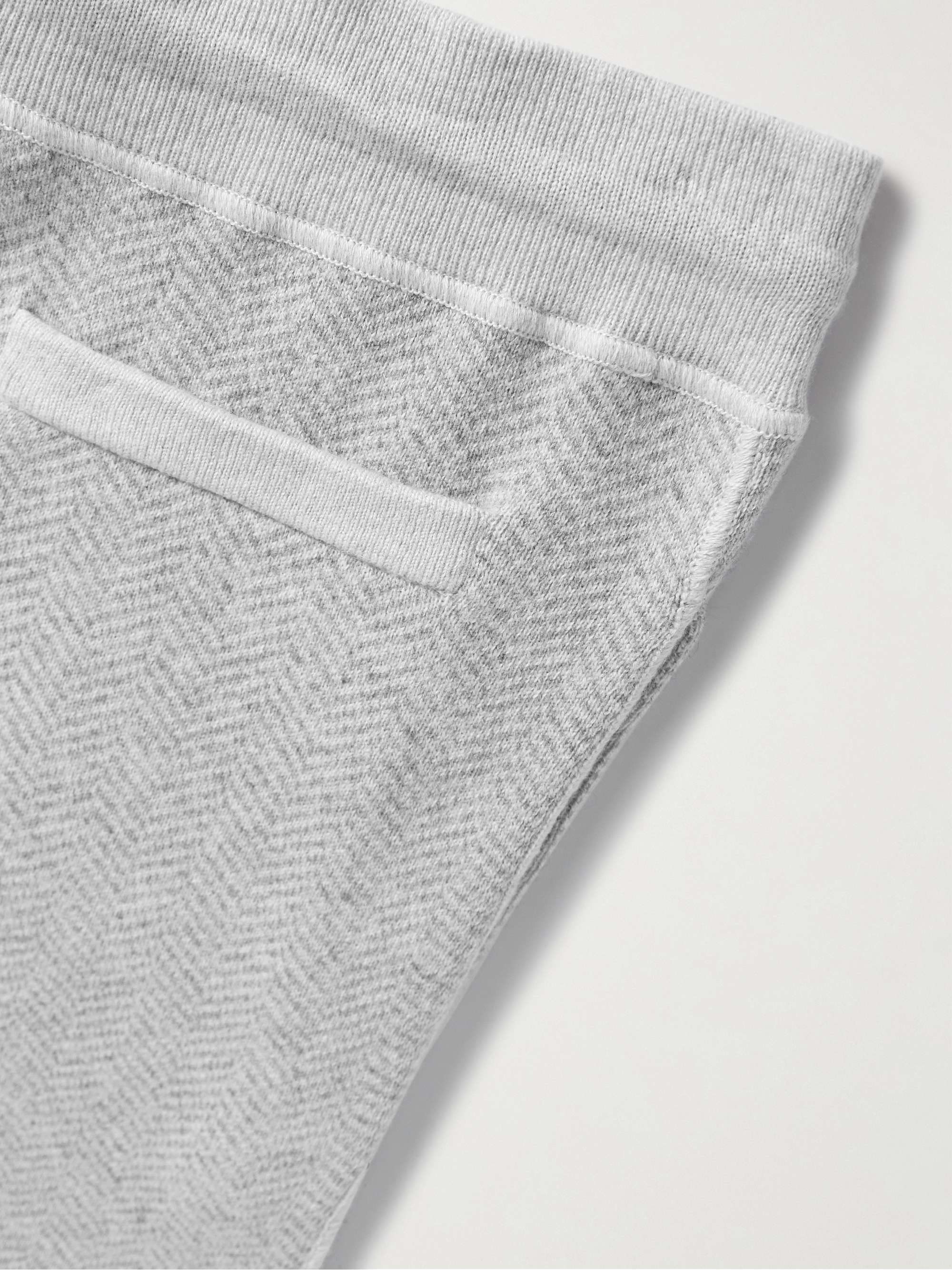 THEORY Alcos Tapered Herringbone Wool-Blend Sweatpants