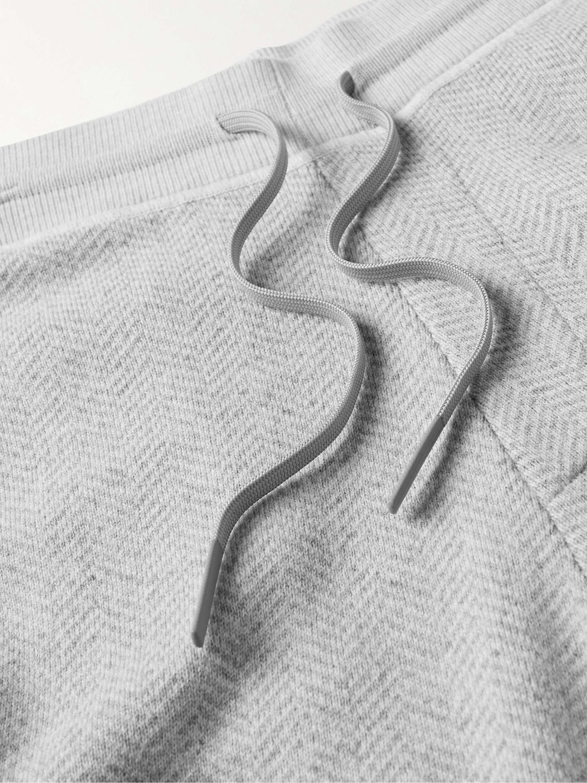 THEORY Alcos Tapered Herringbone Wool-Blend Sweatpants
