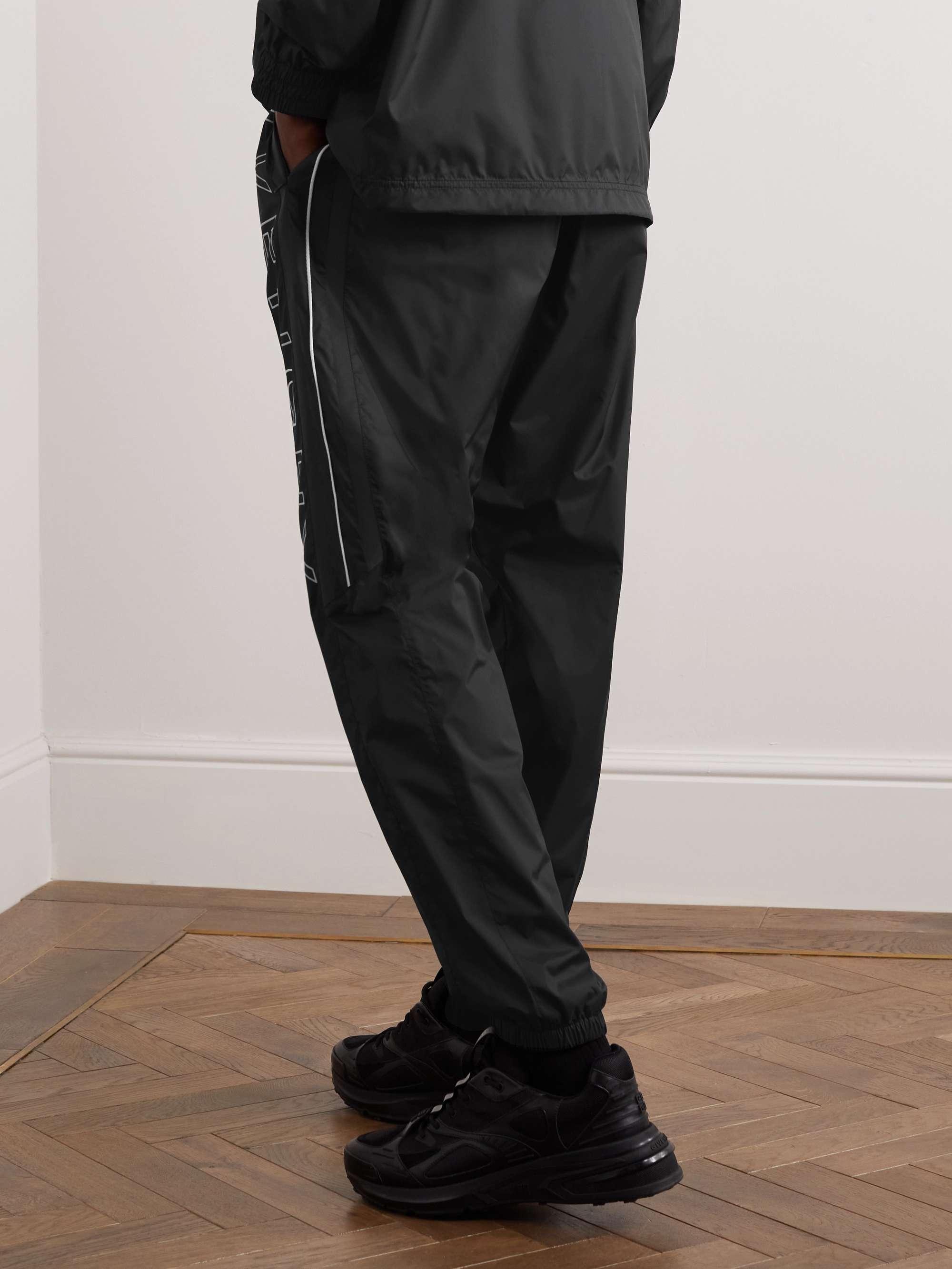 GIVENCHY Tapered Logo-Print Shell Track Pants