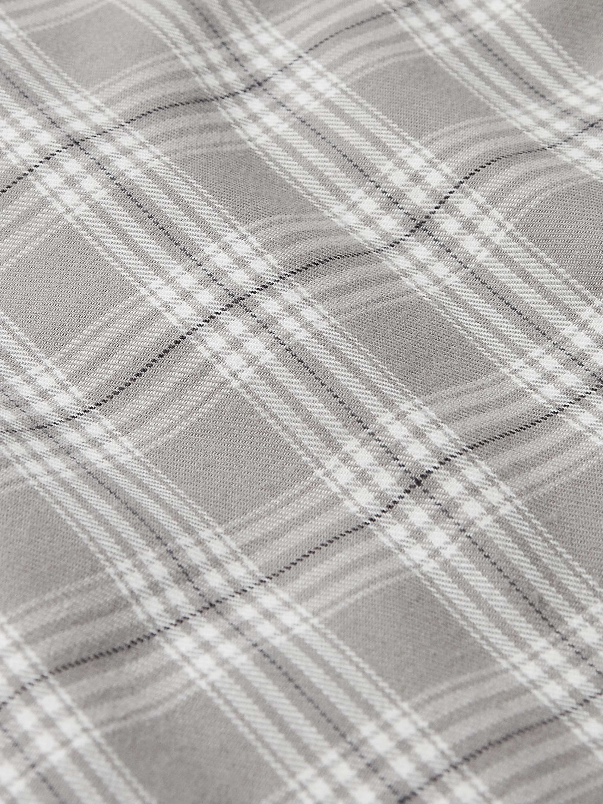 THEORY Irving Checked Cotton Shirt