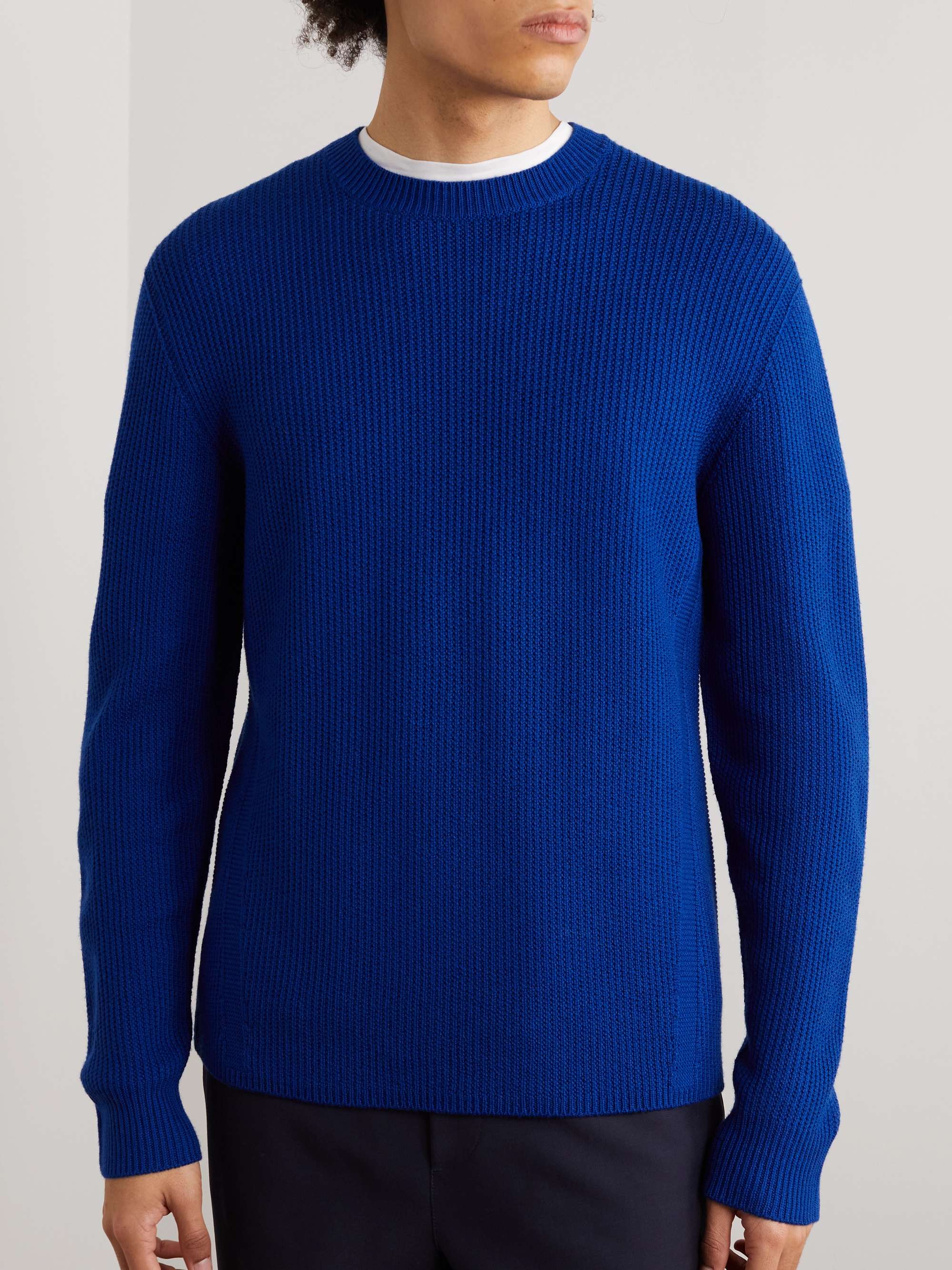 THEORY Ribbed Merino Wool Sweater for Men MR PORTER