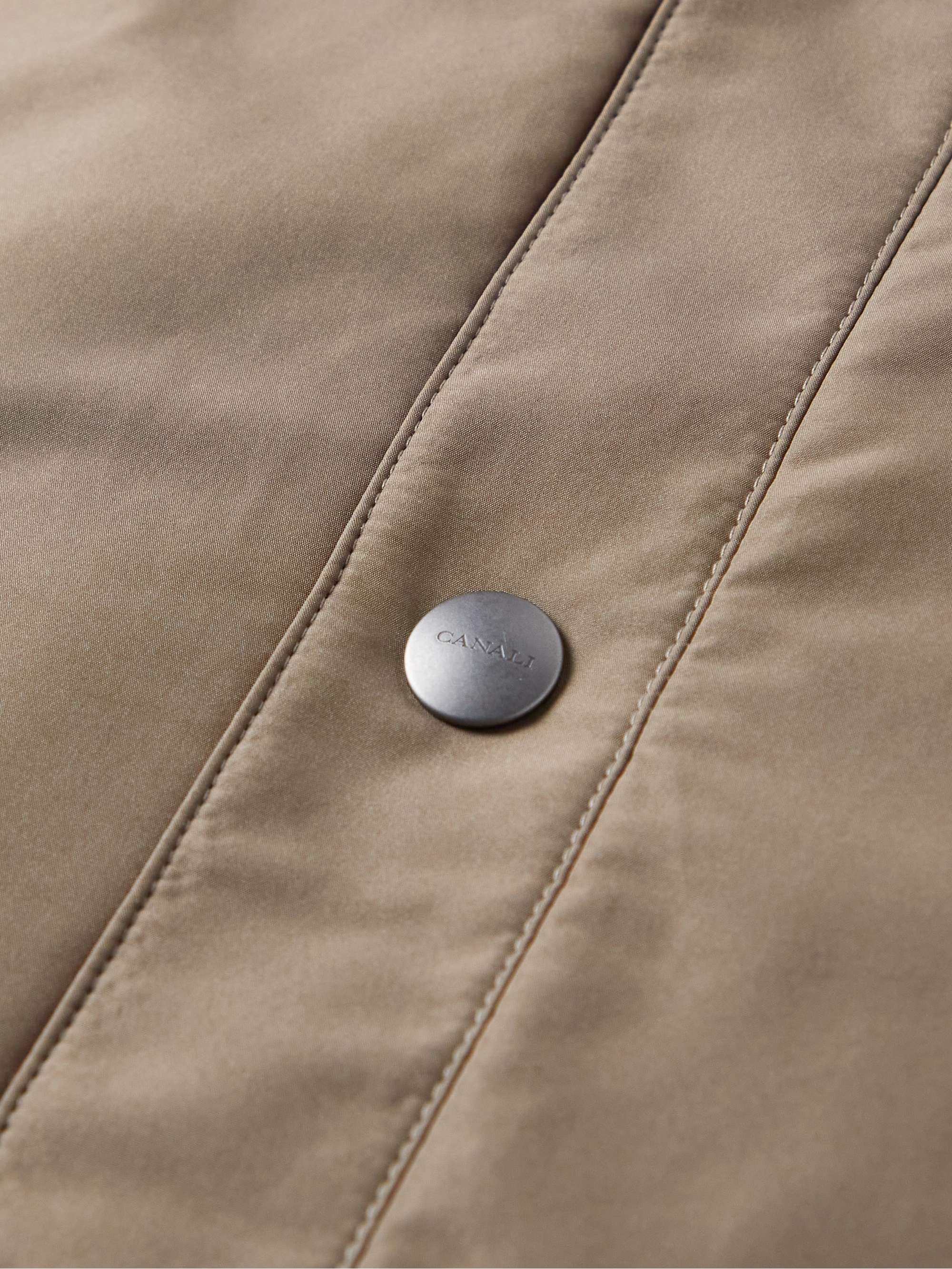 CANALI Reversible Padded Shell Shirt Jacket