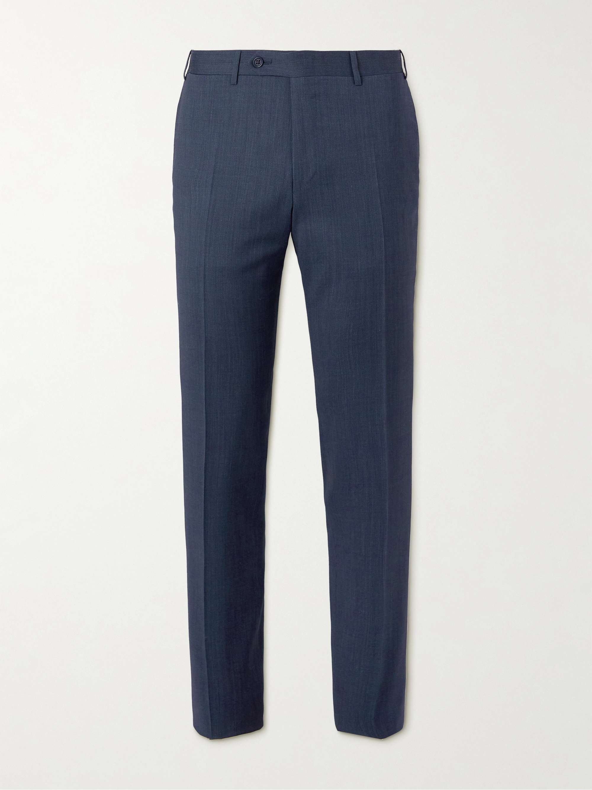 CANALI Slim-Fit Straight-Leg Wool Suit Trousers for Men