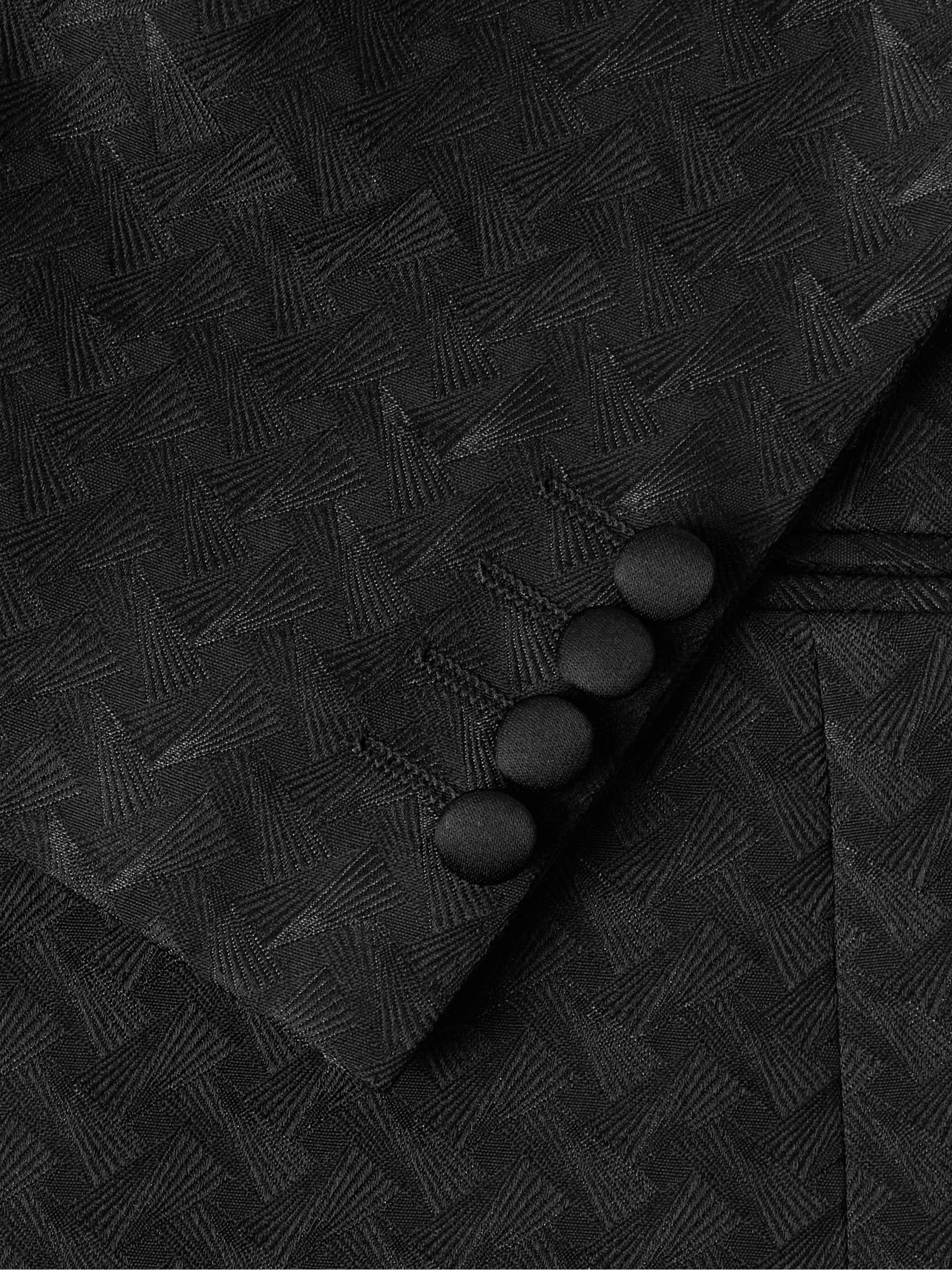 CANALI Slim-Fit Shawl-Collar Satin-Jacquard Tuxedo Jacket