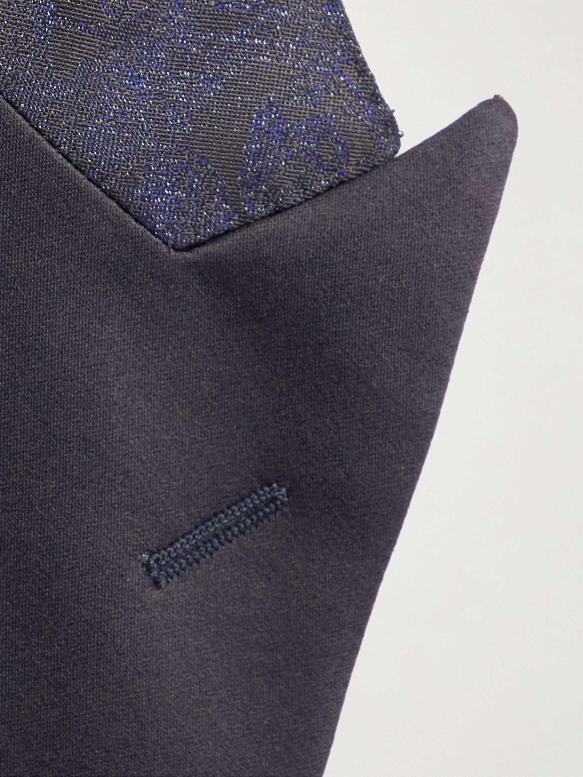 CANALI Slim-Fit Metallic Jacquard Tuxedo Jacket