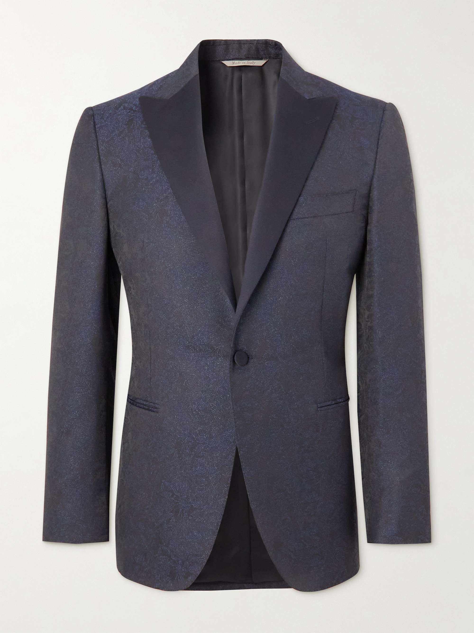 CANALI Slim-Fit Metallic Jacquard Tuxedo Jacket