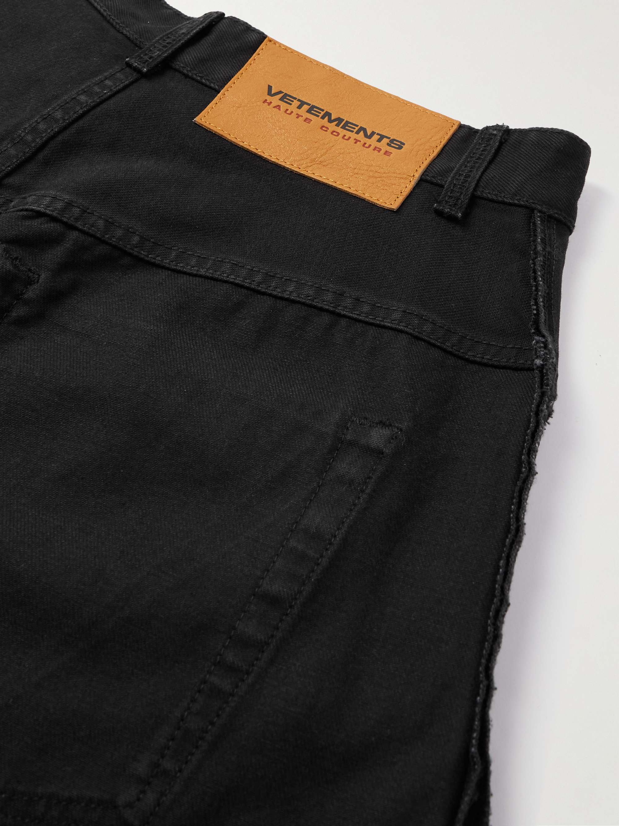 VETEMENTS Inside-Out Wide-Leg Jeans