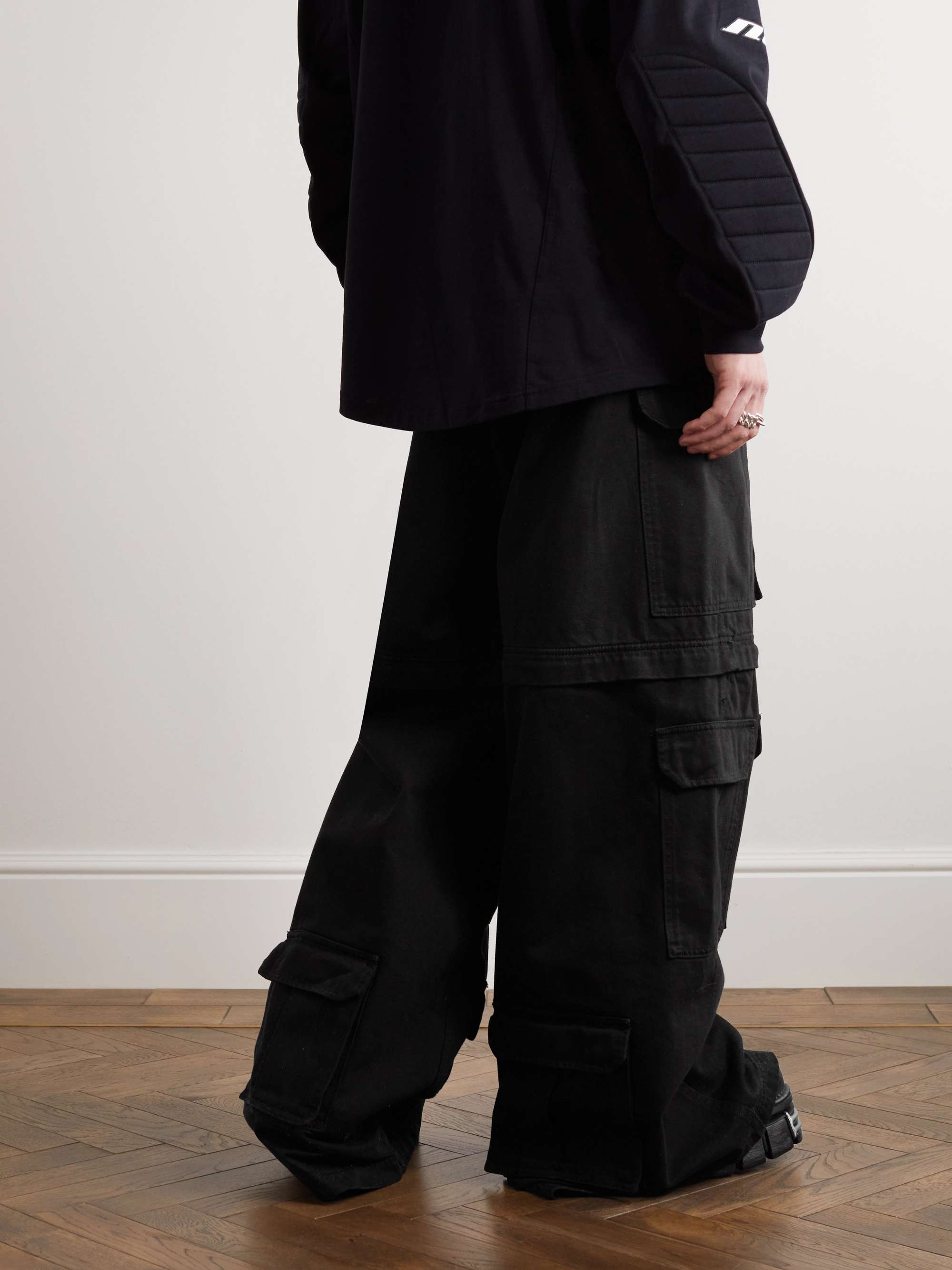 VETEMENTS Straight-Leg Cotton-Twill Cargo Trousers