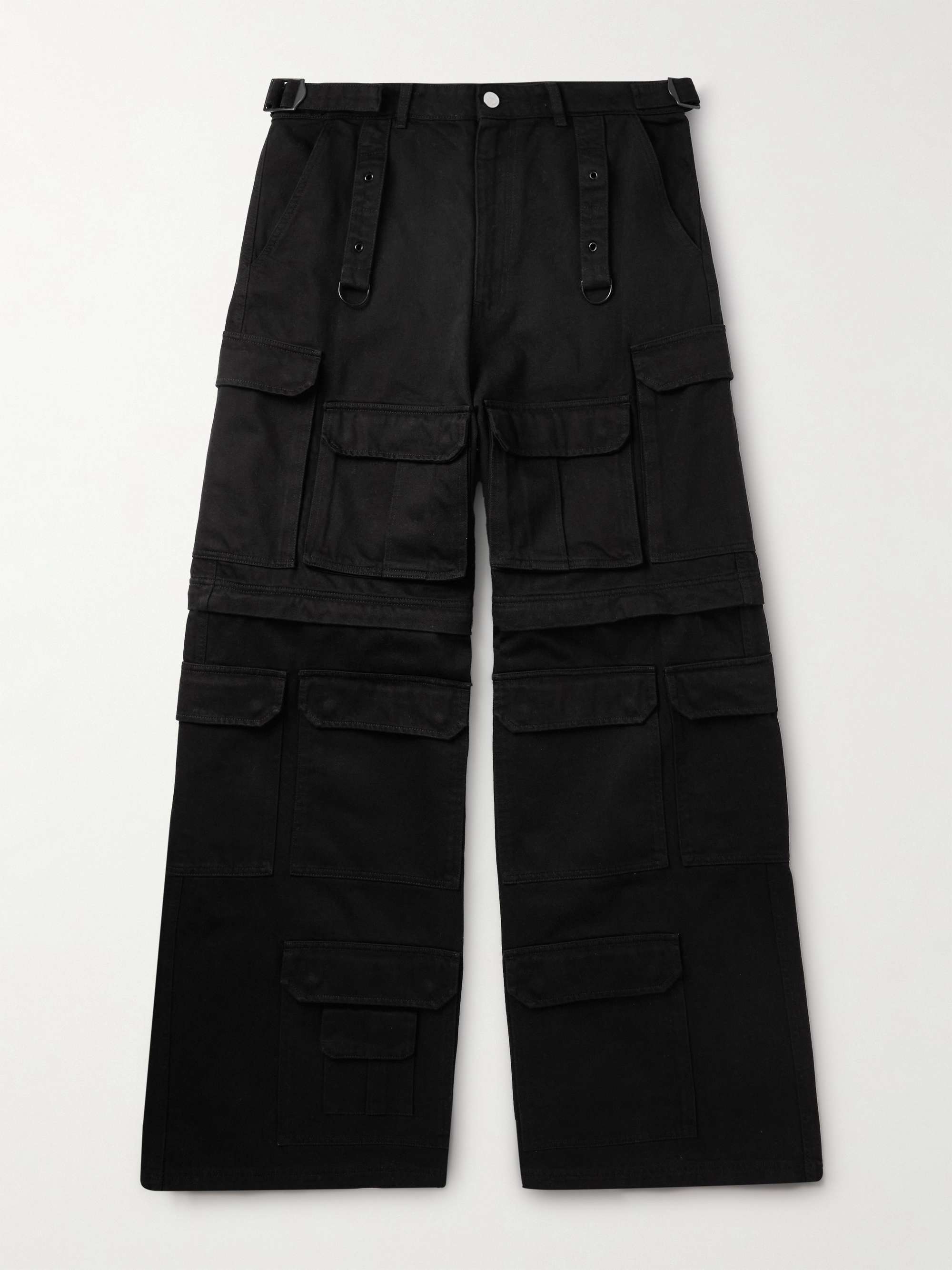 VETEMENTS Convertible Wide-Leg Cotton-Twill Cargo Trousers for Men | MR ...