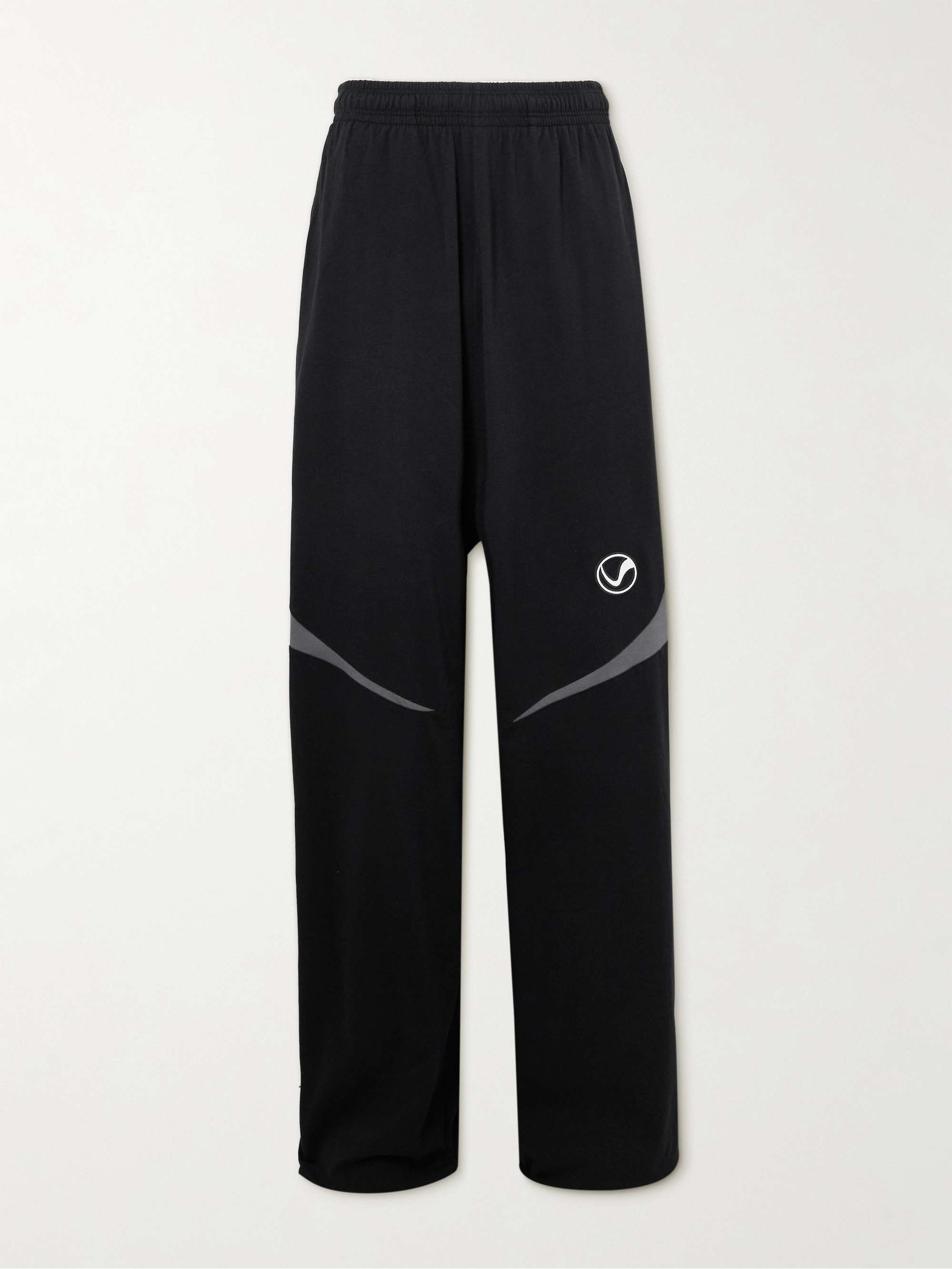 VETEMENTS Wide-Leg Cotton-Jersey Sweatpants