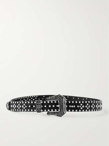 GIVENCHY 3.5cm Logo-Jacquard Canvas and Full-Grain Leather Belt