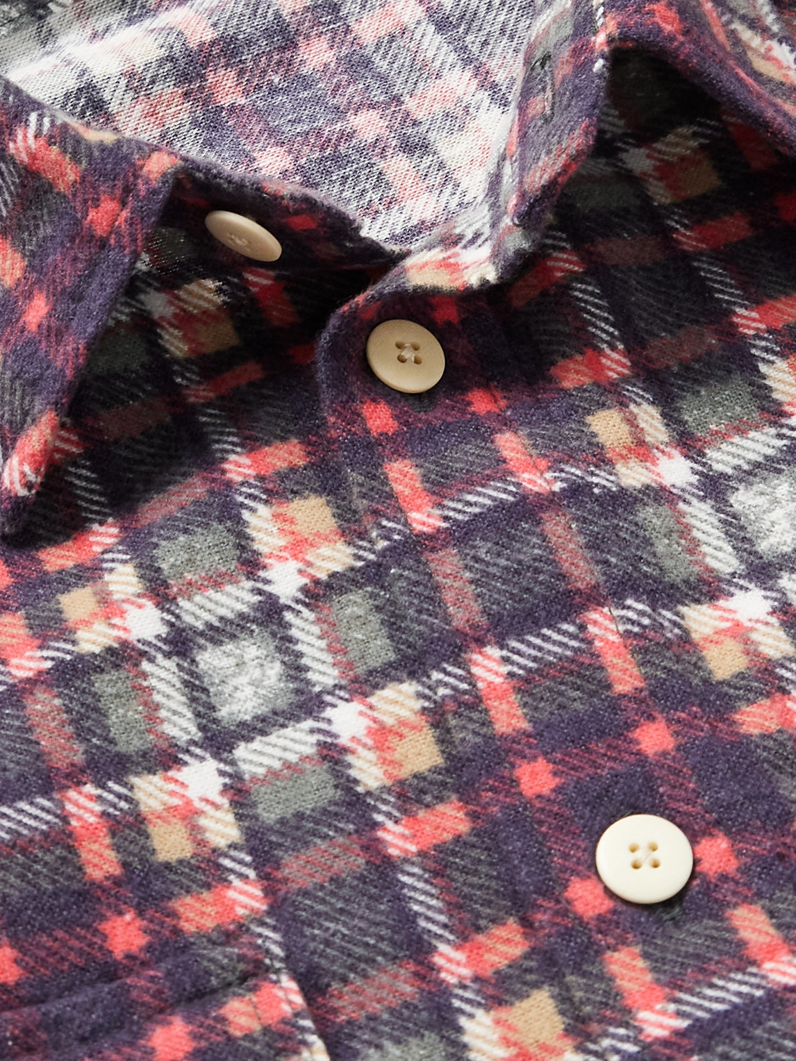 Visvim Pioneer Checked Cotton-flannel Shirt In Pink | ModeSens