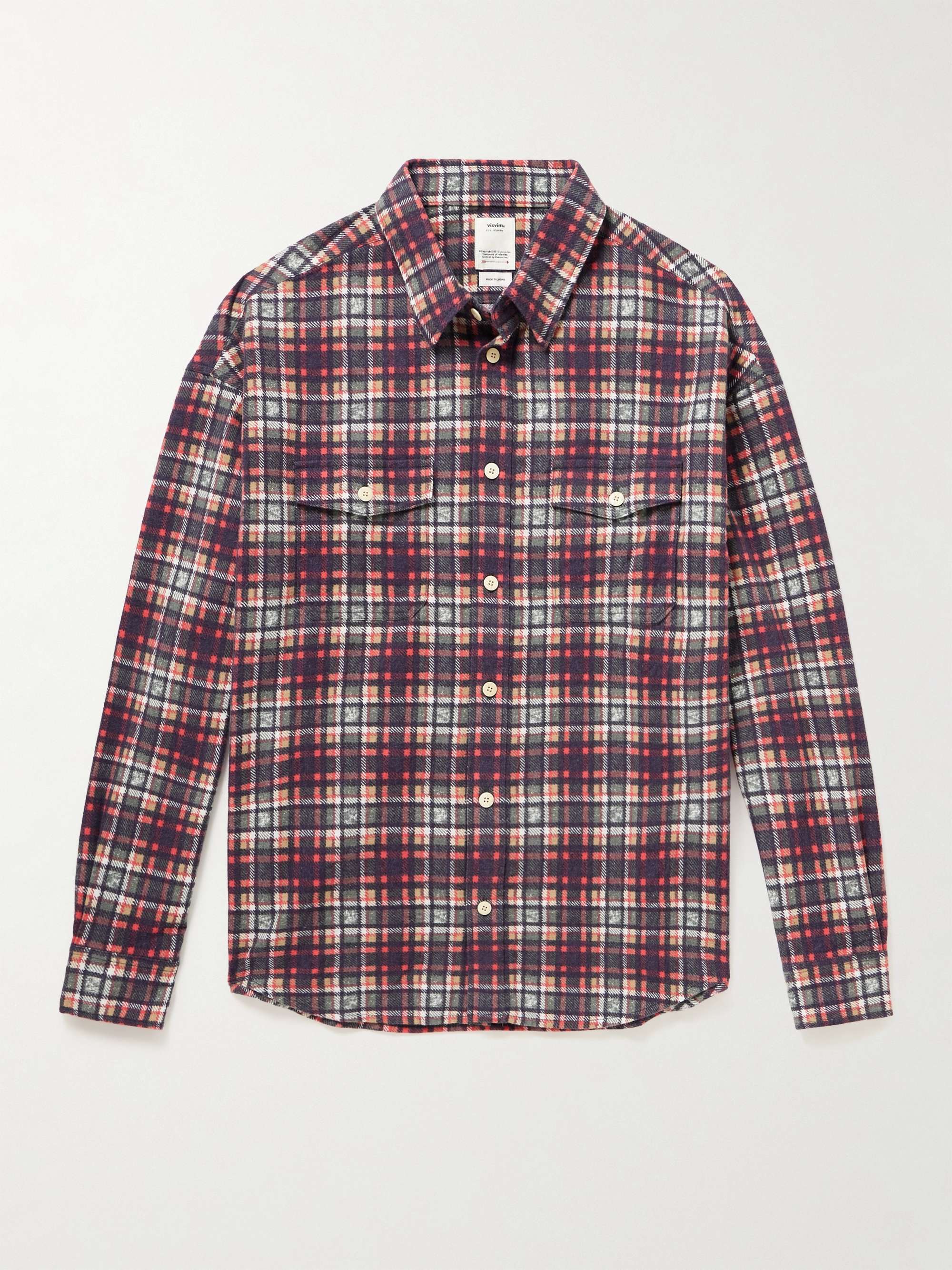 VISVIM Pioneer Checked Cotton-Flannel Shirt
