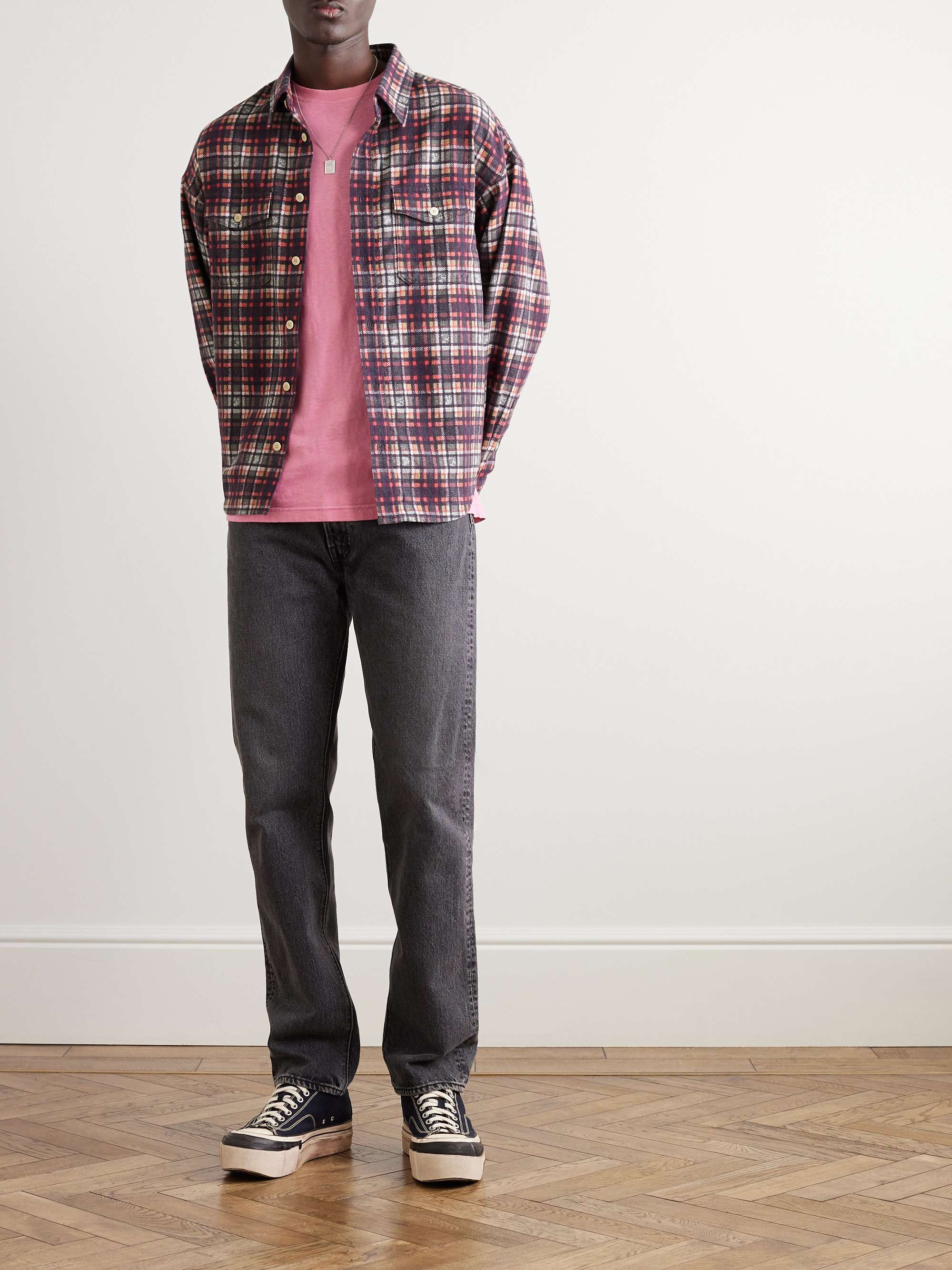 VISVIM Pioneer Checked Cotton-Flannel Shirt
