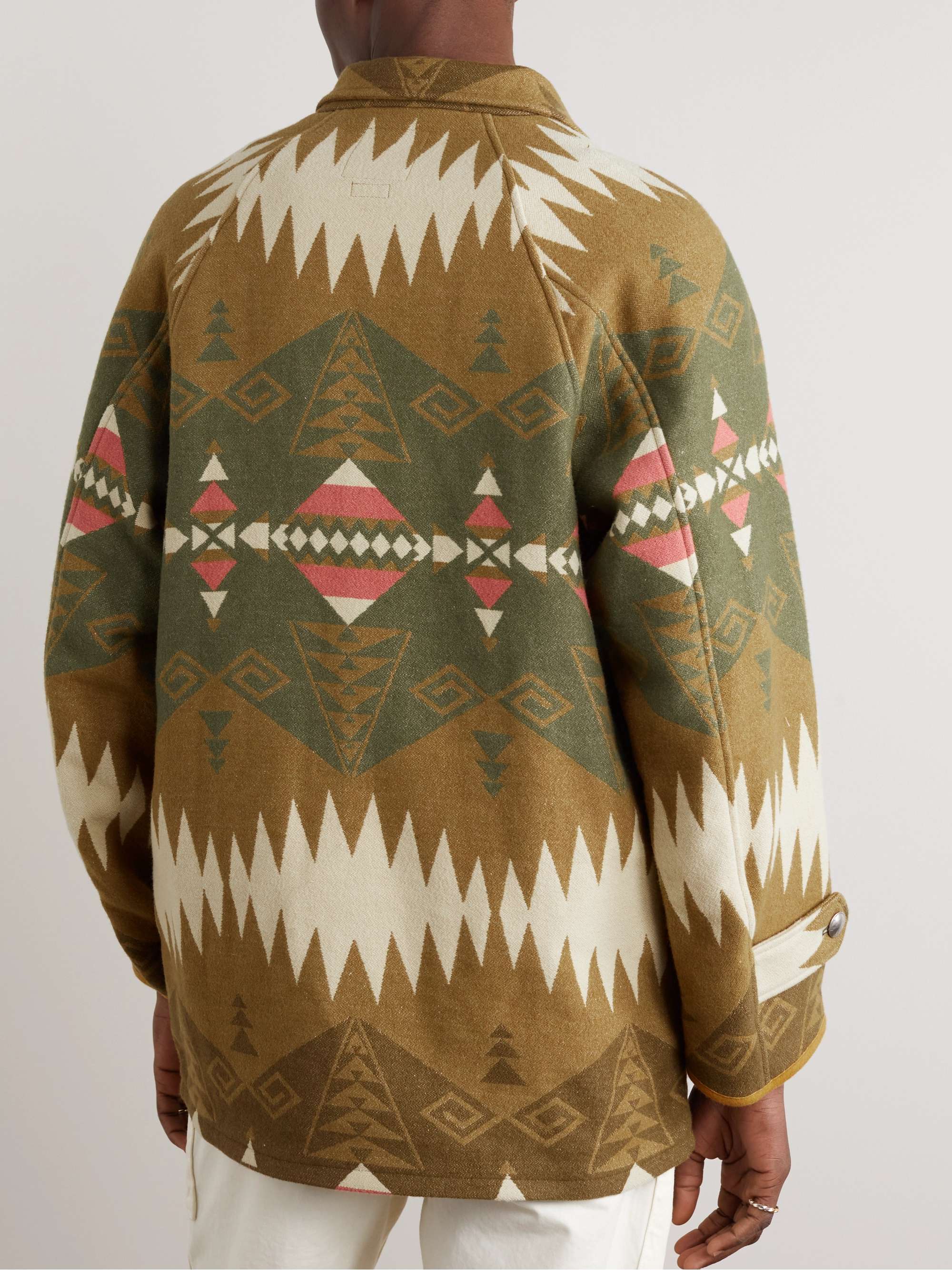 Hopiland Printed Wool, Linen and Cotton-Blend Coat