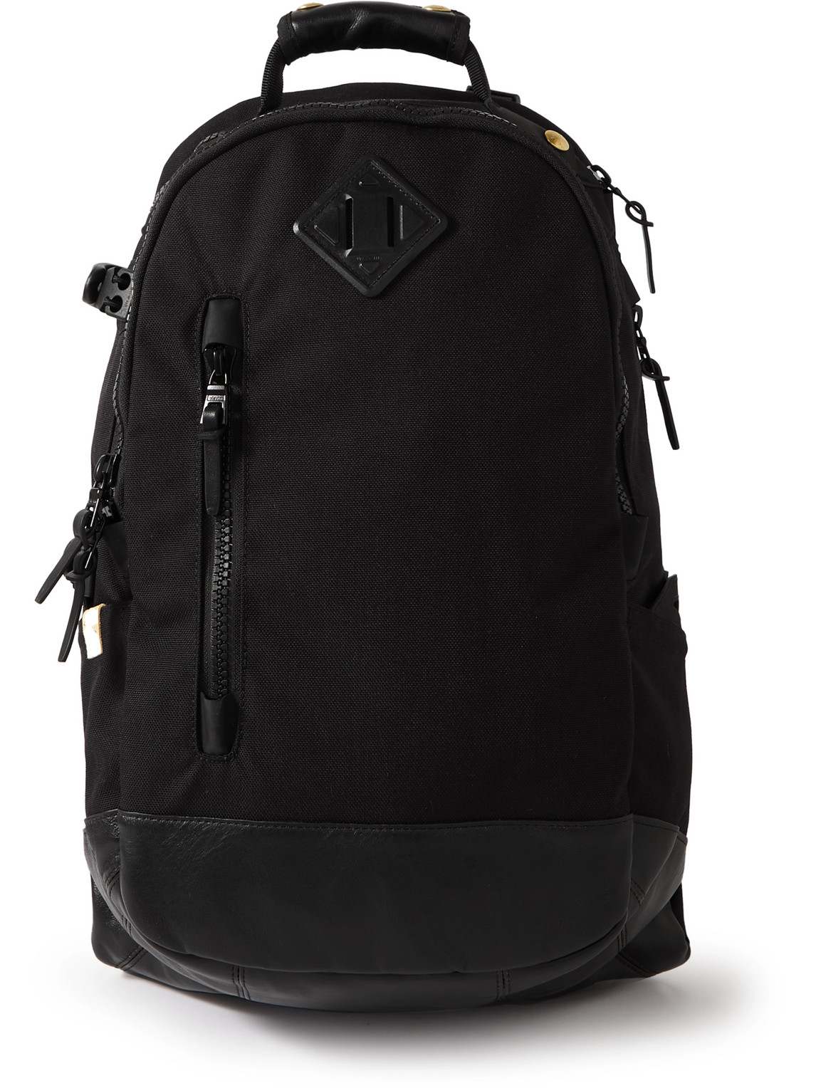 Visvim Leather-trimmed Cordura® Backpack In Black