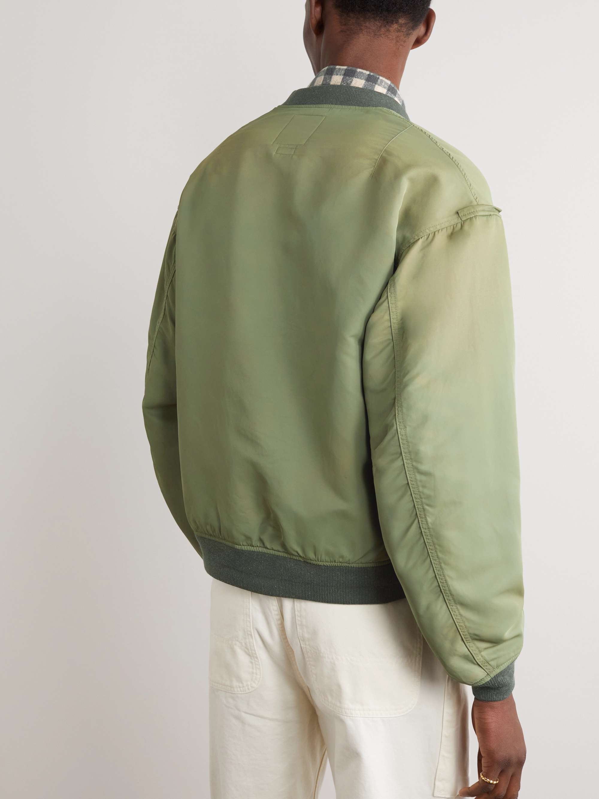VISVIM Thorson Marque Logo-Appliquéd Shell Bomber Jacket