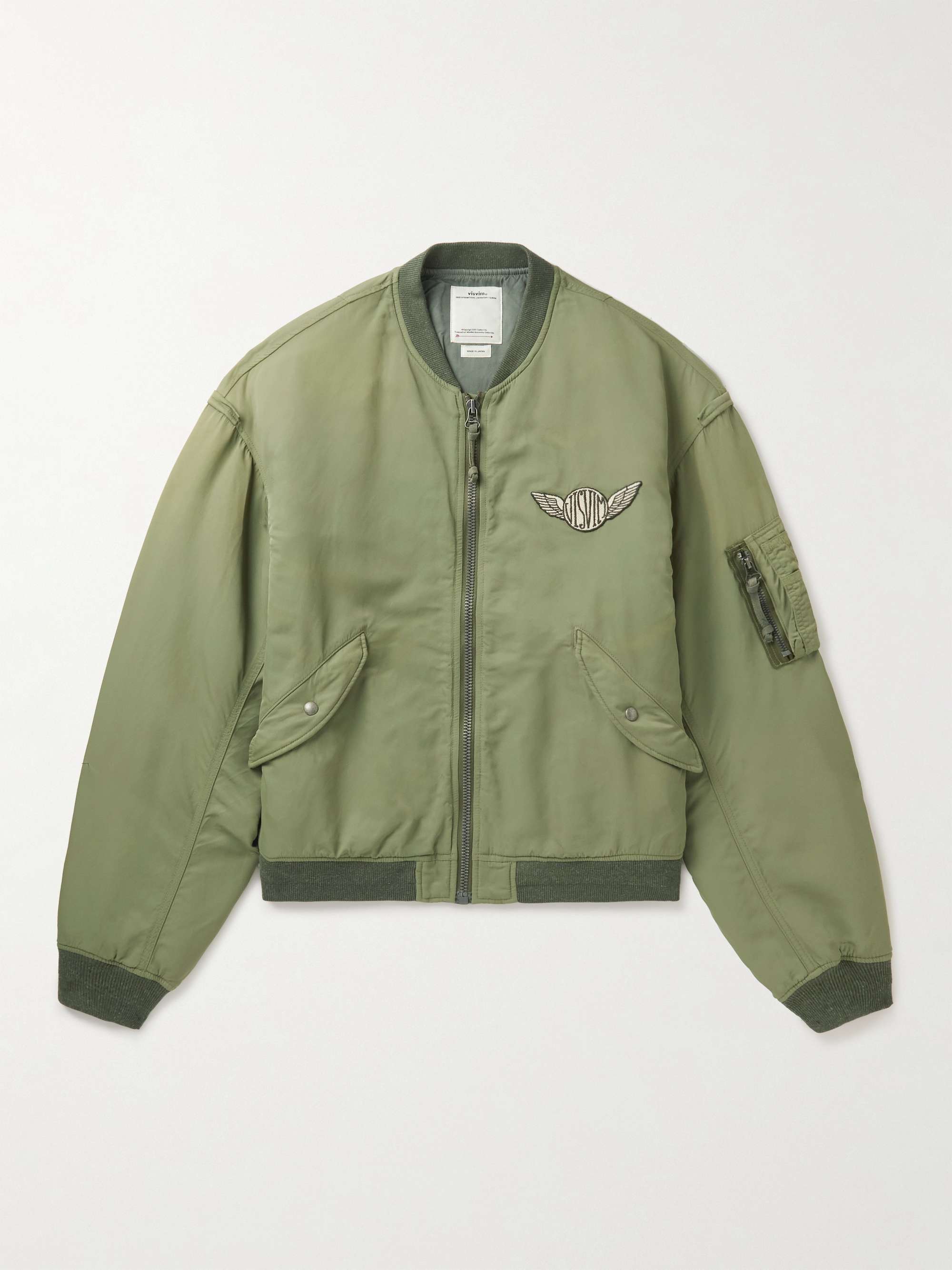 Thorson Marque Logo-Appliquéd Shell Bomber Jacket Thorson Marque Logo-Appliquéd Shell Bomber Jacket