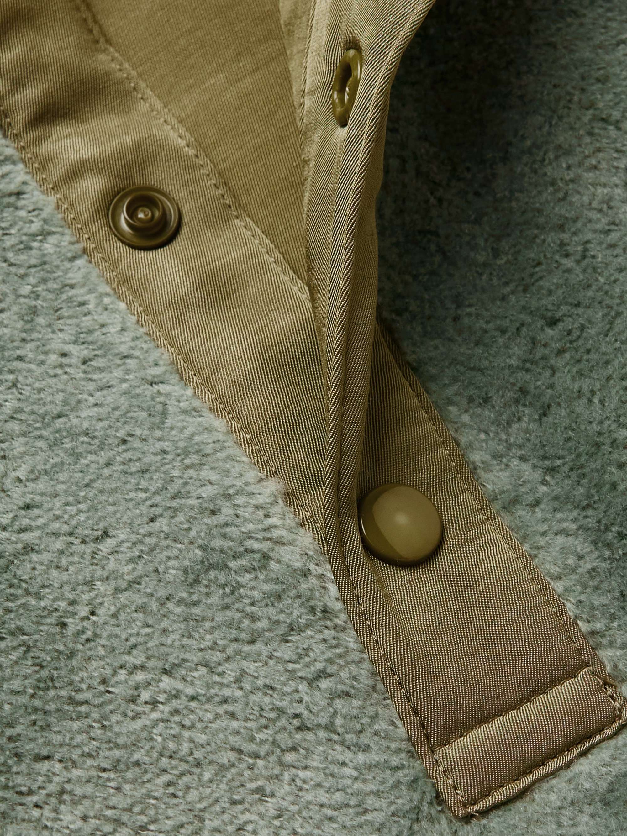 VISVIM Barlow Shell-Trimmed Wool-Fleece Half-Placket Gilet