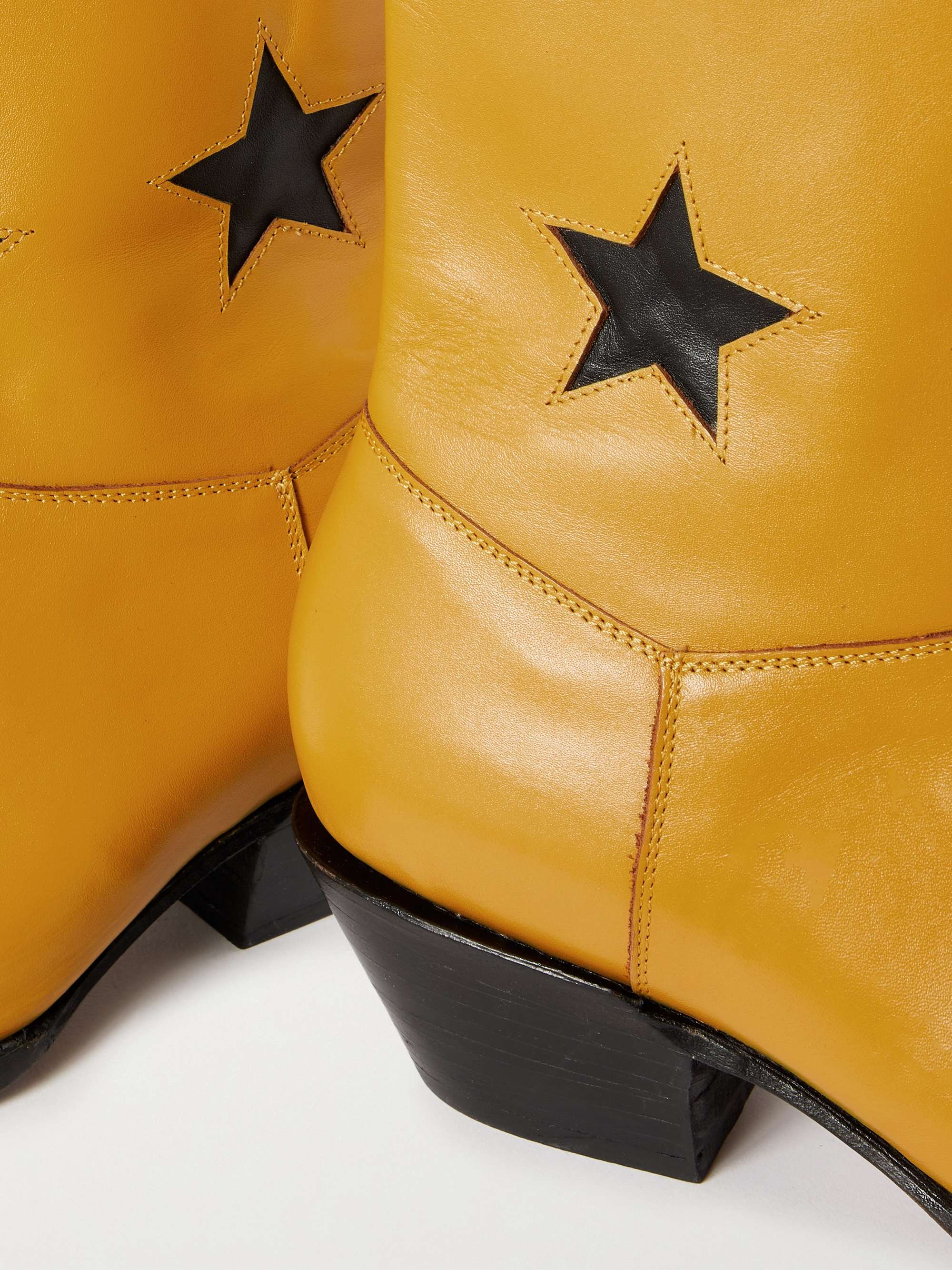 ENFANTS RICHES DÉPRIMÉS Thunderhead Appliquéd Leather Western Boots