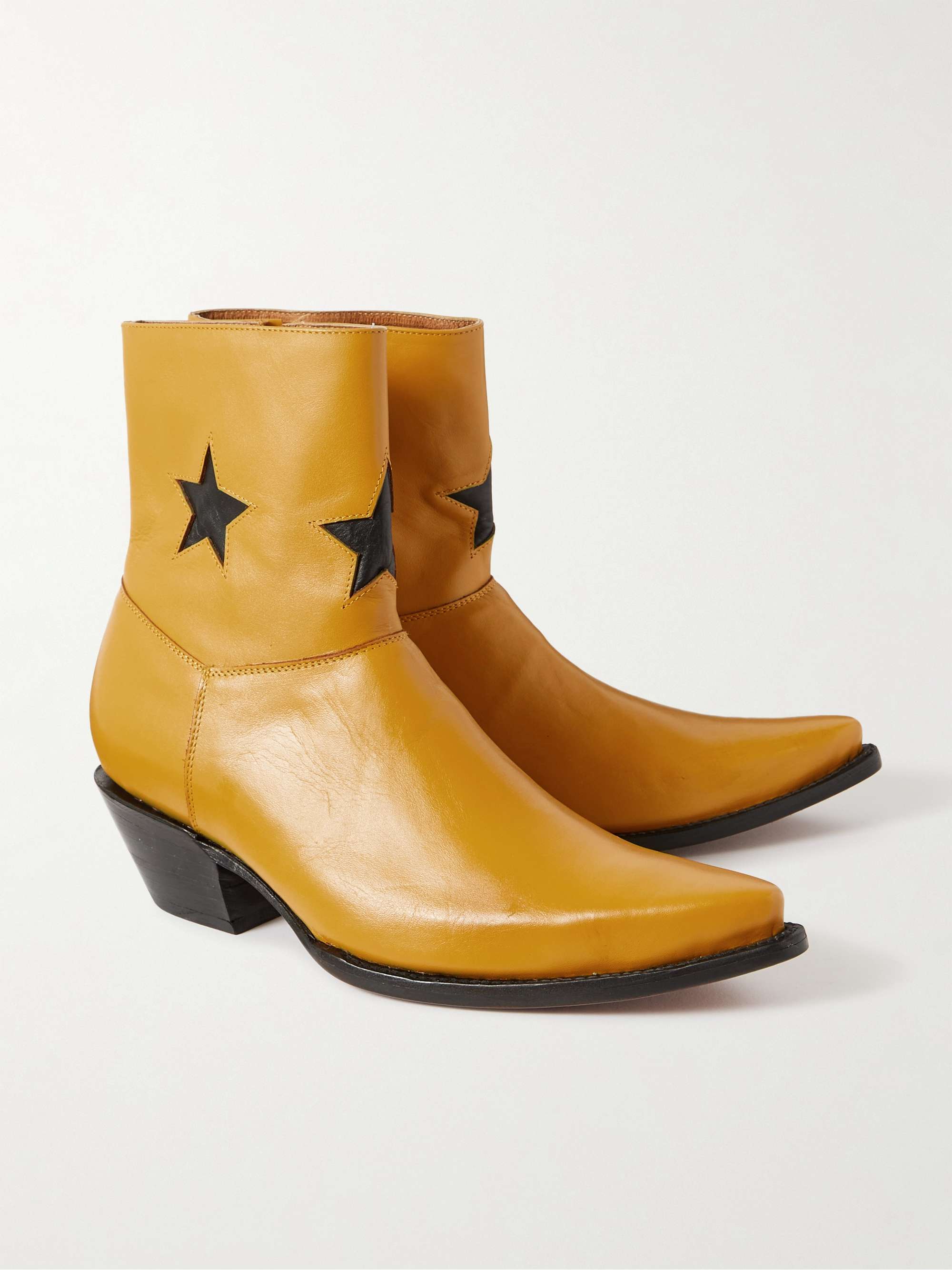 ENFANTS RICHES DÉPRIMÉS Thunderhead Appliquéd Leather Western Boots