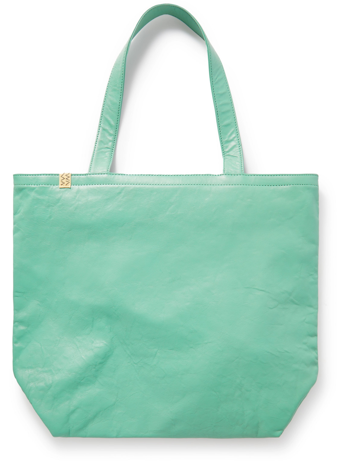 Visvim Leather Tote Bag In Green