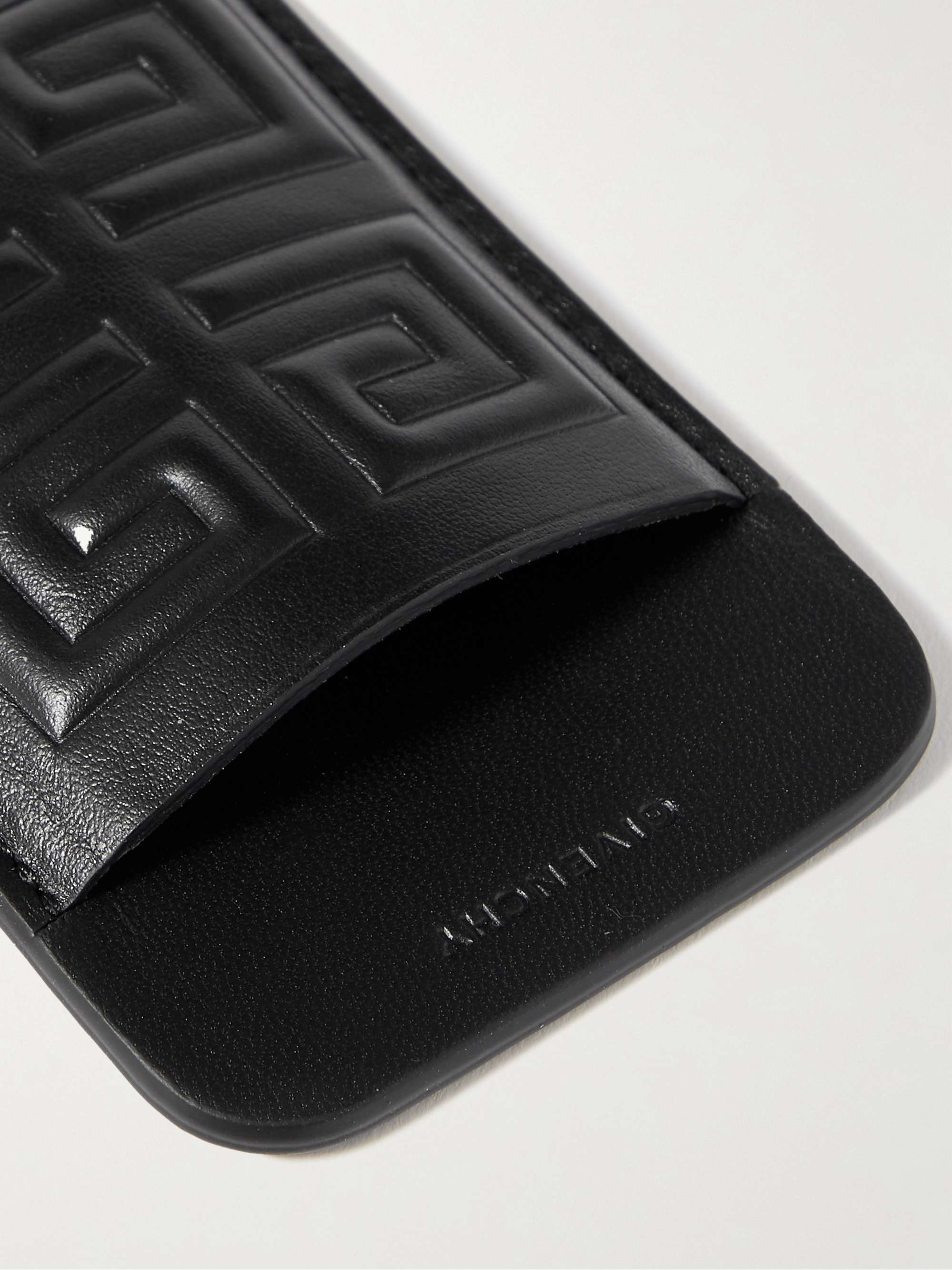 GIVENCHY Magnetic Logo-Debossed Leather Cardholder