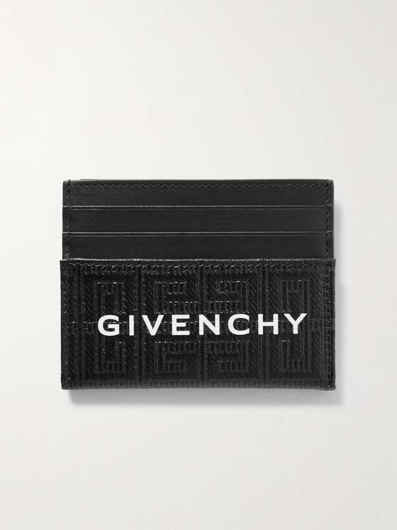 mrporter.com | Logo-Detailed Coated-Canvas and Leather Cardholder