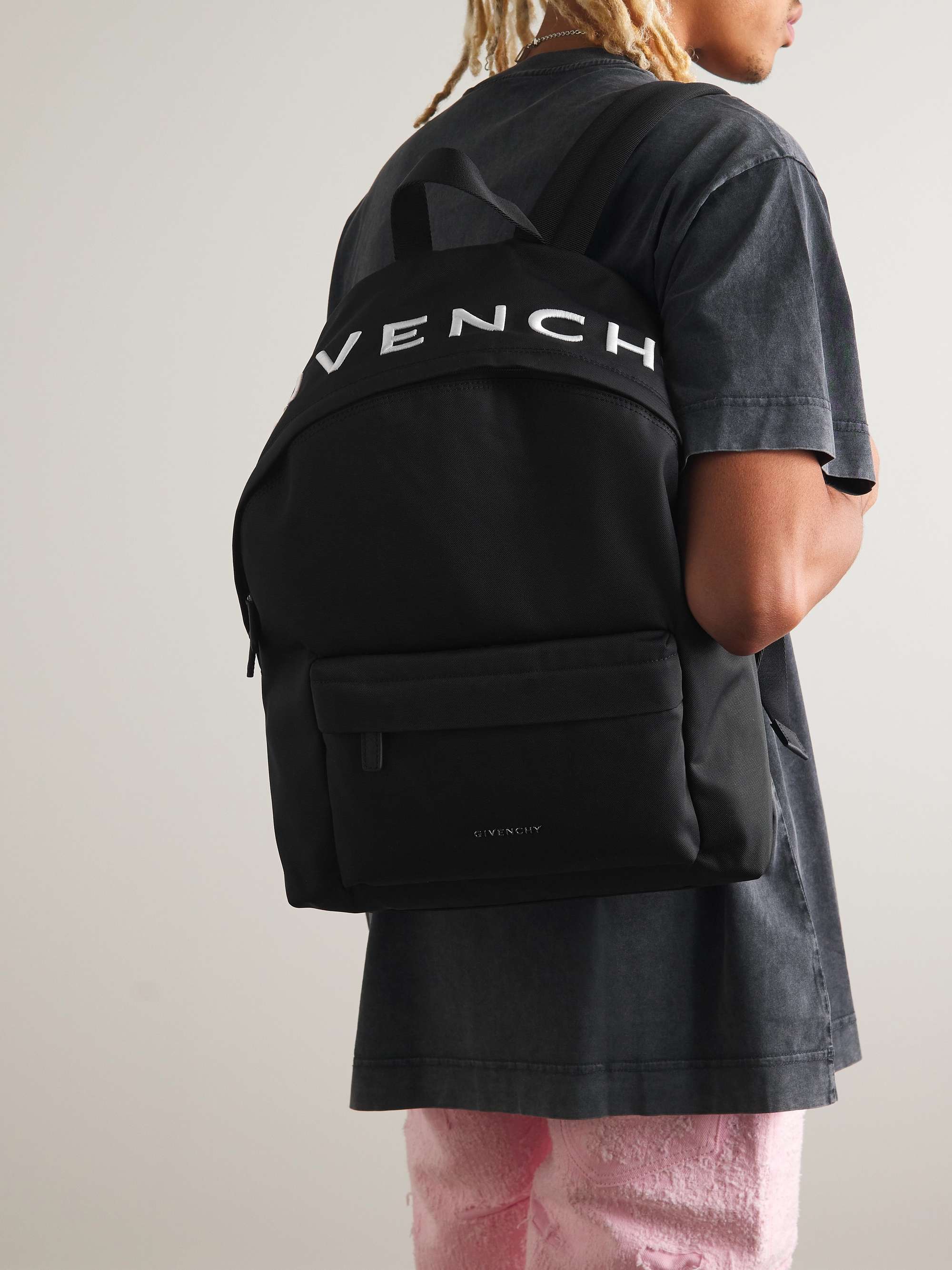 Nylon Logo Backpack