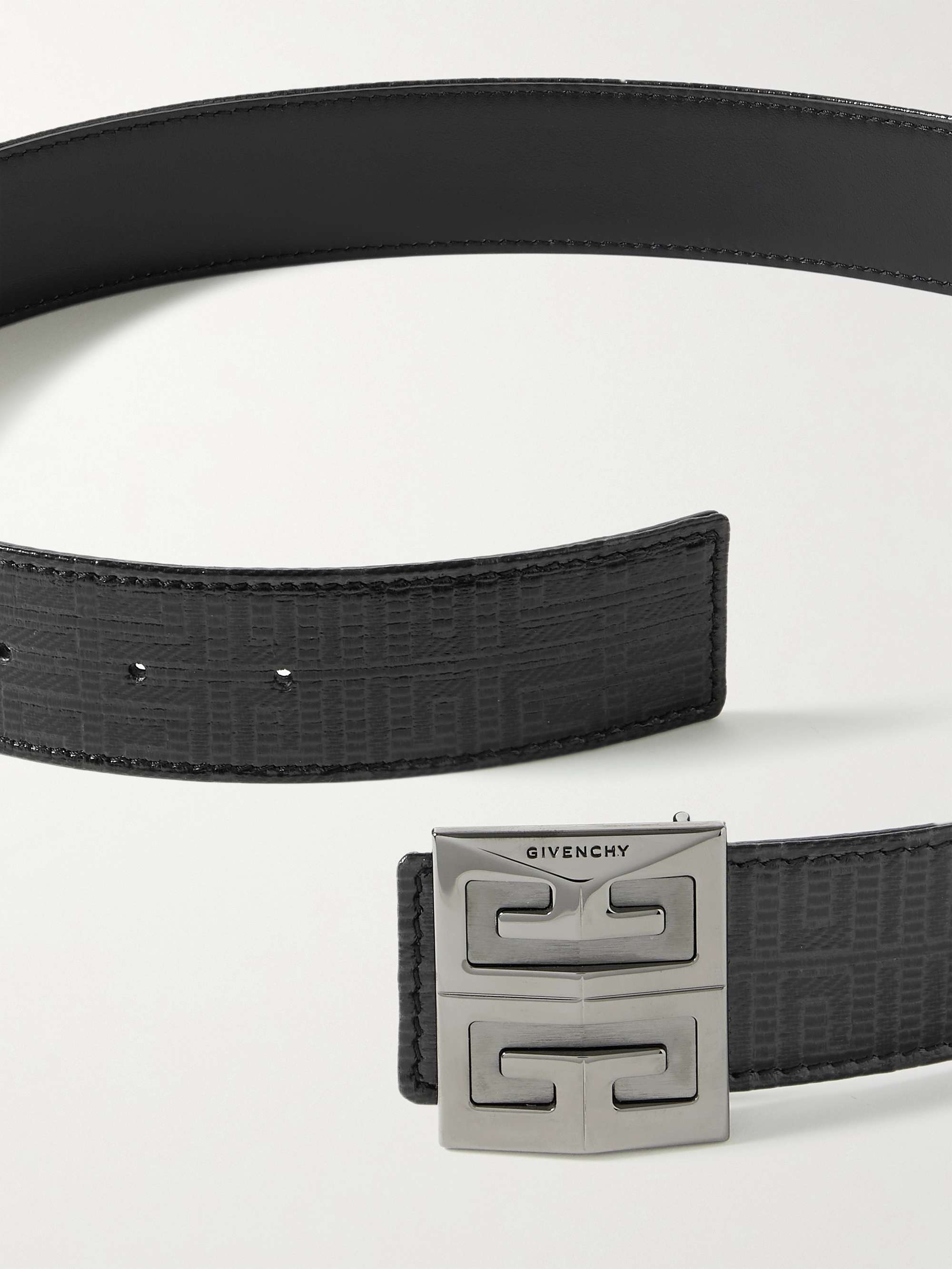 Reversible Coated Leather Belt