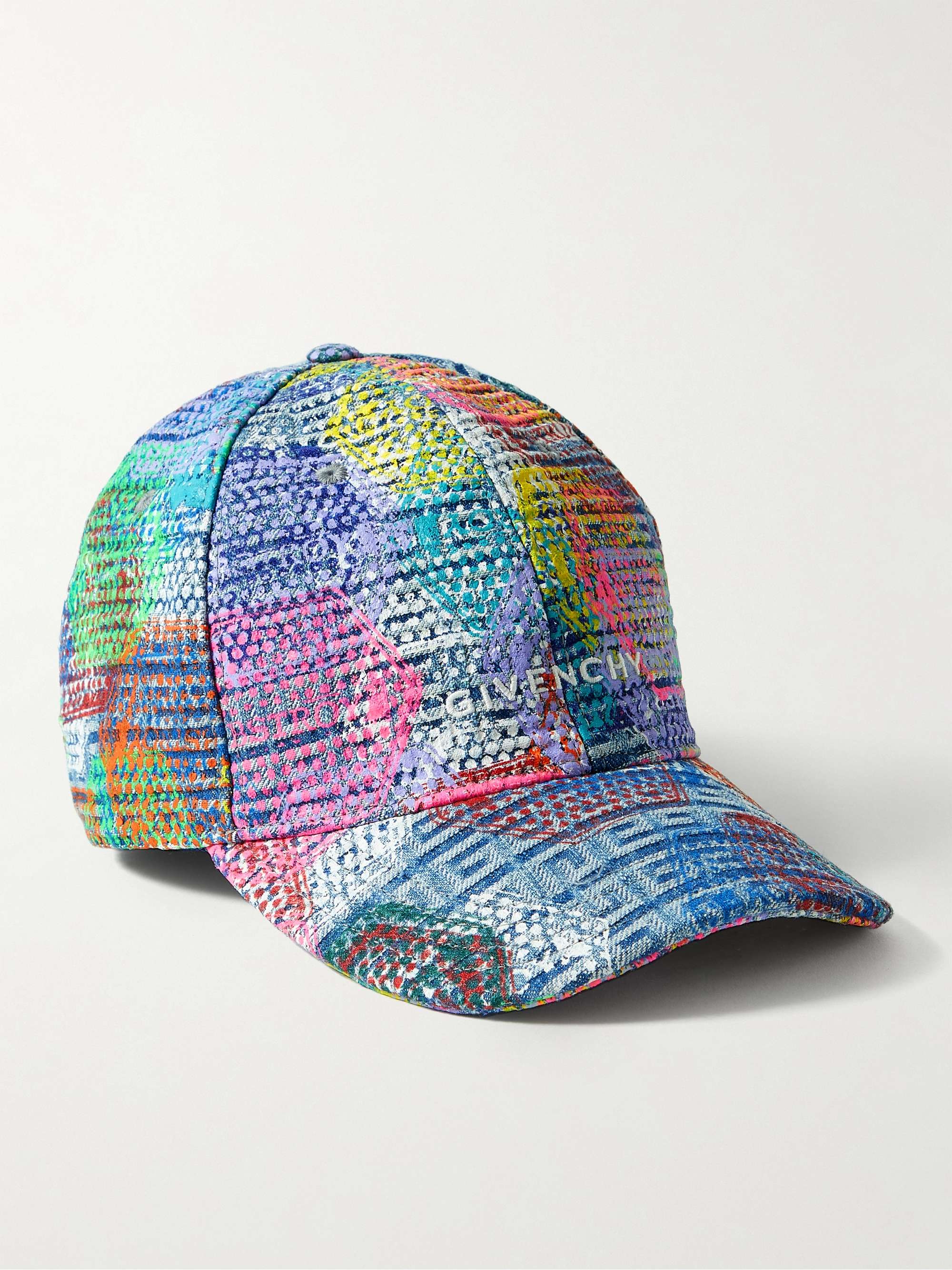 jacquard denim baseball