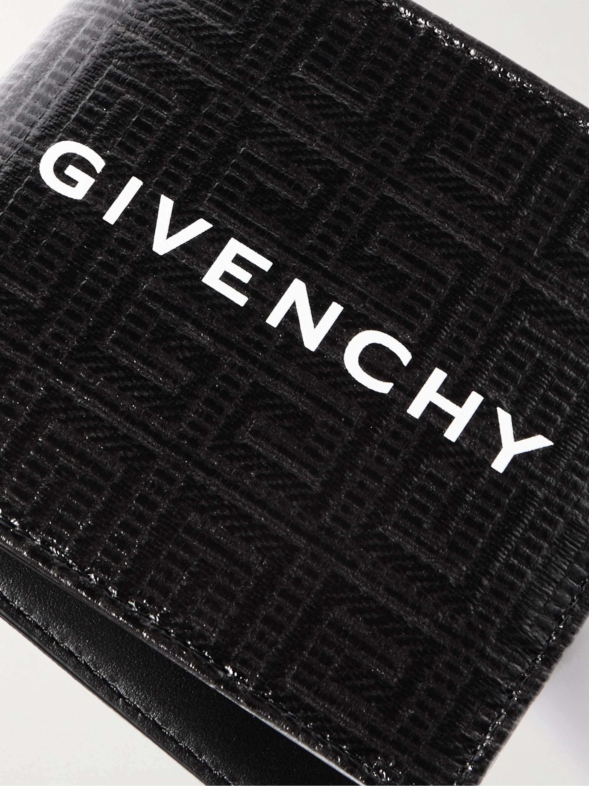 GIVENCHY Logo-Embossed Leather Billfold Wallet
