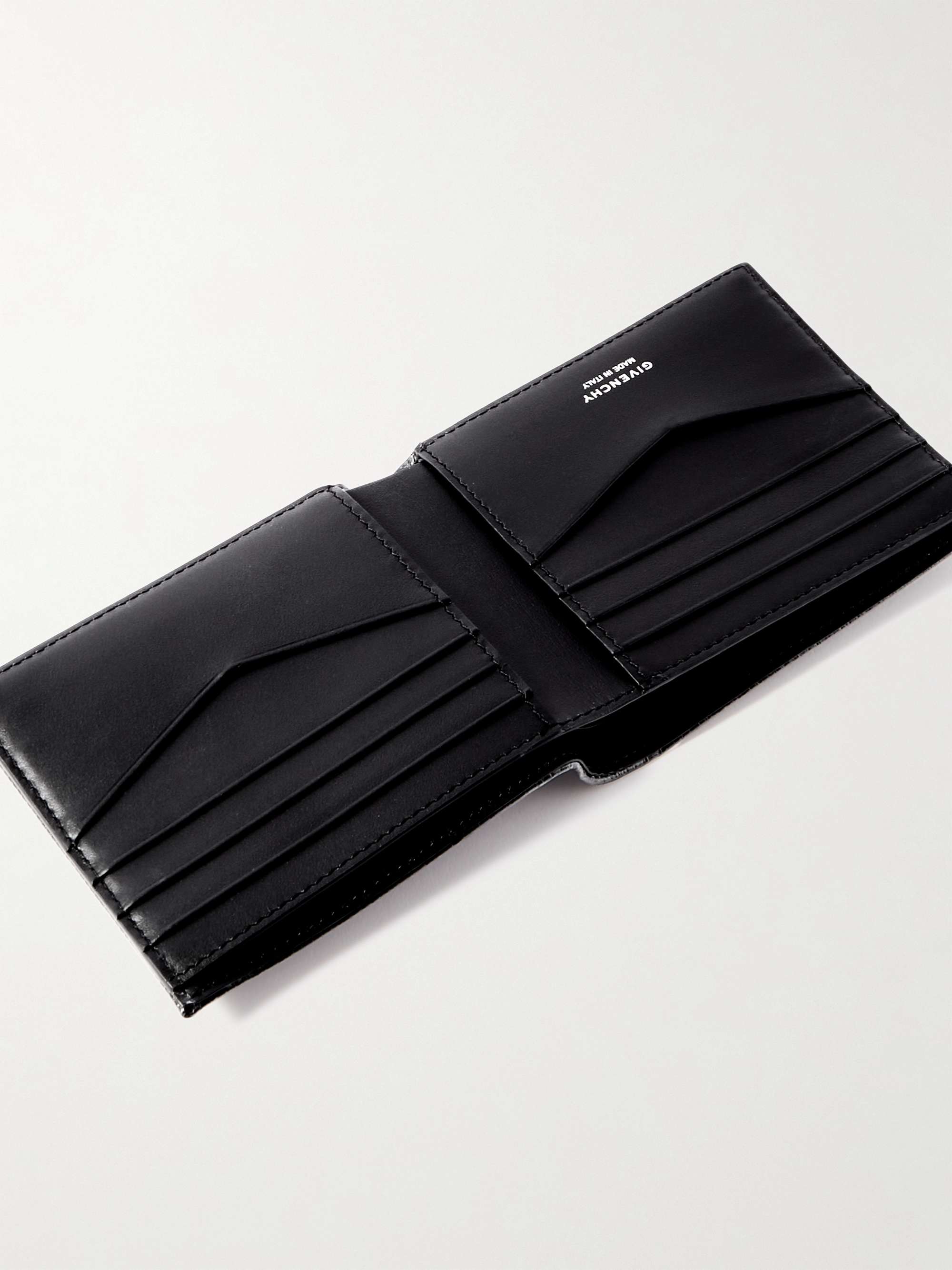 GIVENCHY Logo-Embossed Leather Billfold Wallet