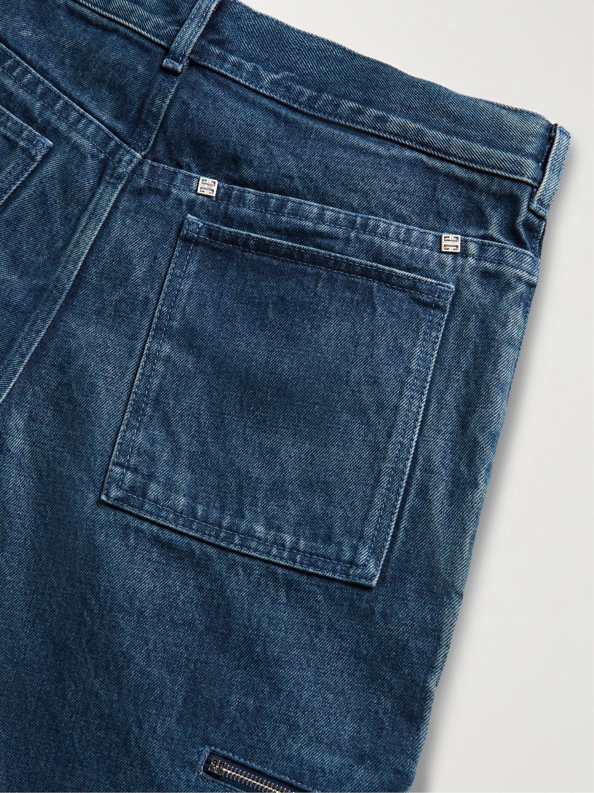 GIVENCHY Zip-Detailed Wide-Leg Jeans