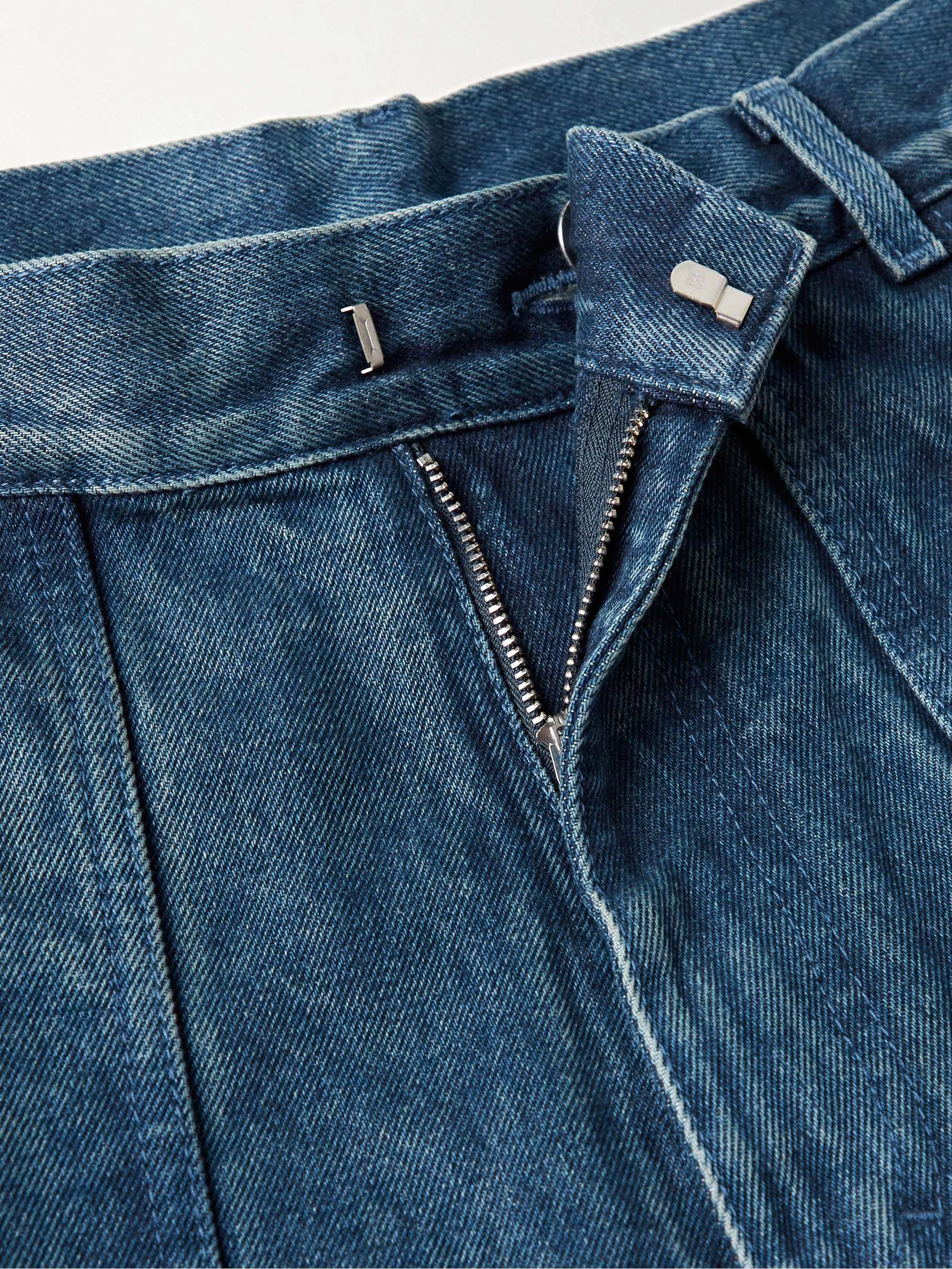 GIVENCHY Zip-Detailed Wide-Leg Jeans