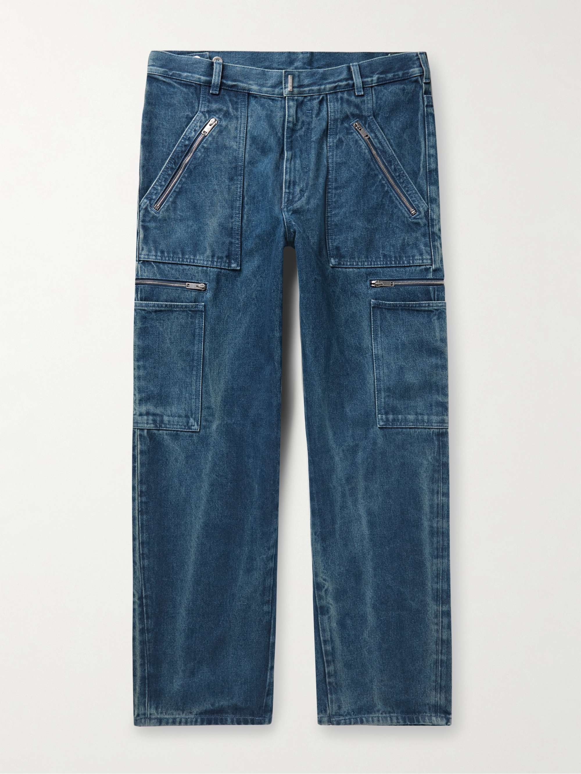 GIVENCHY Zip-Detailed Wide-Leg Jeans | MR PORTER