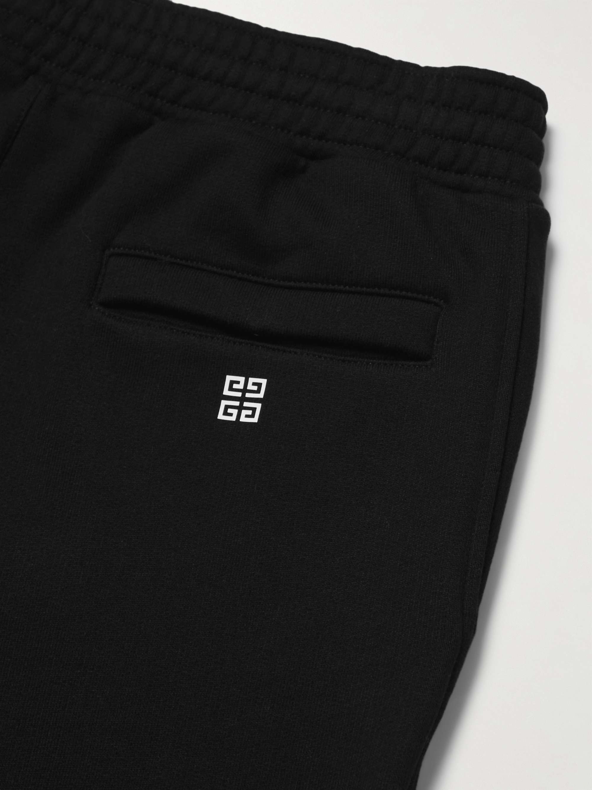 GIVENCHY Slim-Fit Tapered Logo-Print Cotton-Jersey Sweatpants