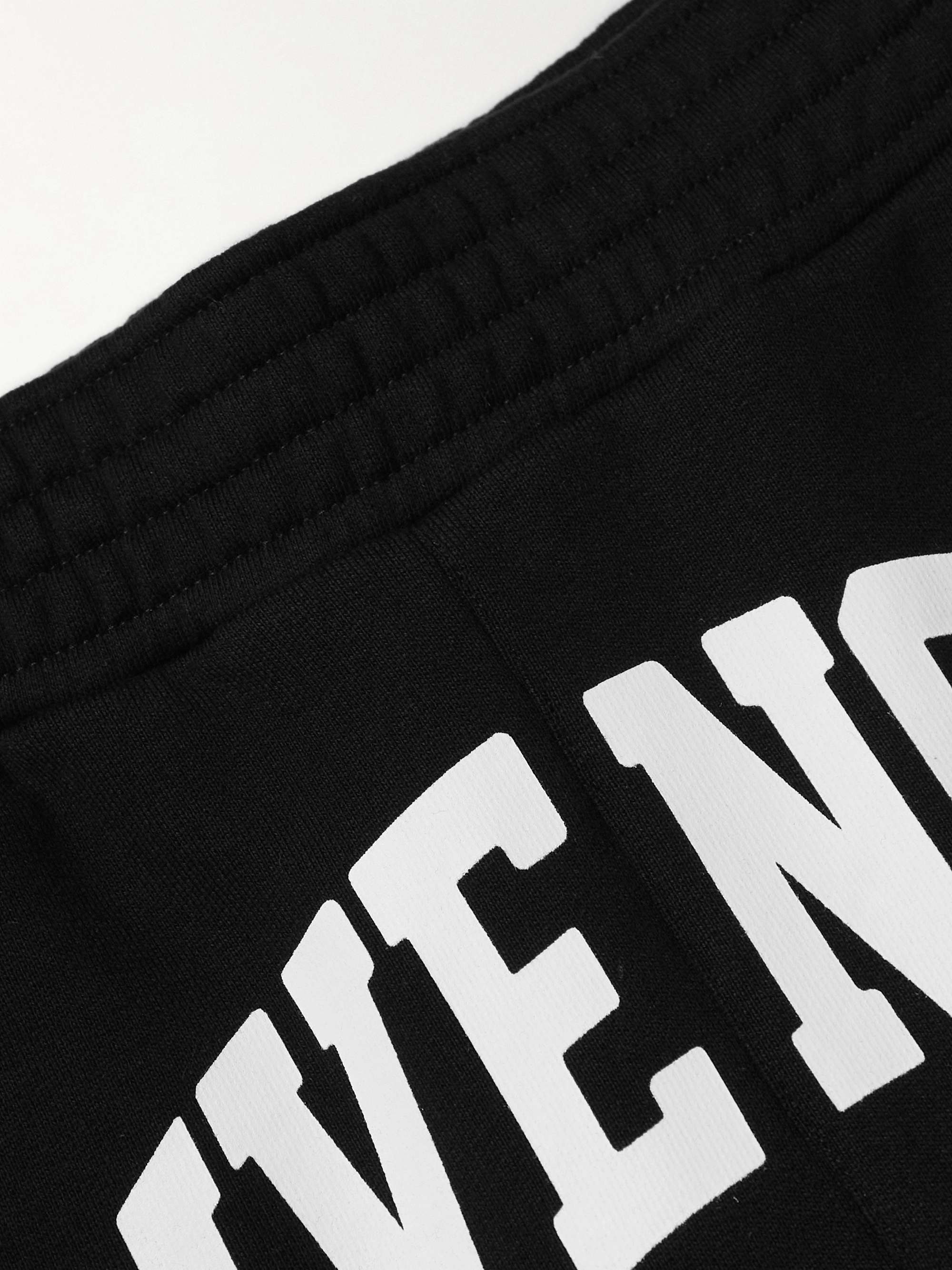 GIVENCHY Slim-Fit Tapered Logo-Print Cotton-Jersey Sweatpants
